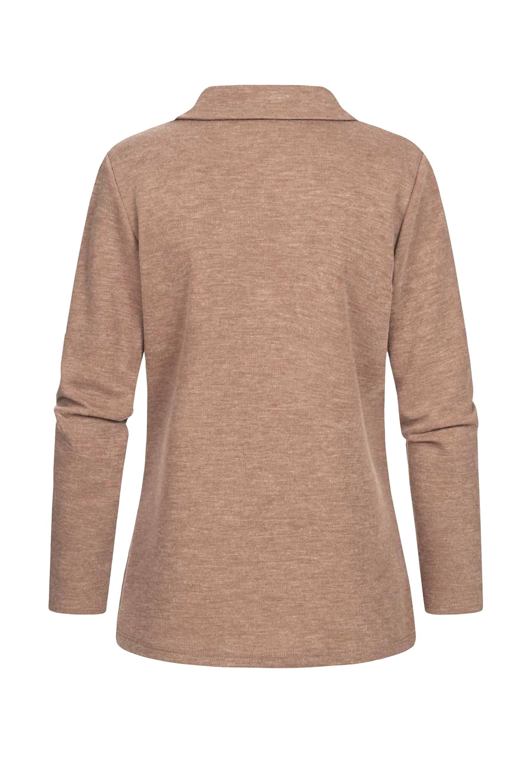 CLOUD 5IVE Sweater CLOUD 5IVE Pullover mit asymetrischer Knopfleiste günstig online kaufen