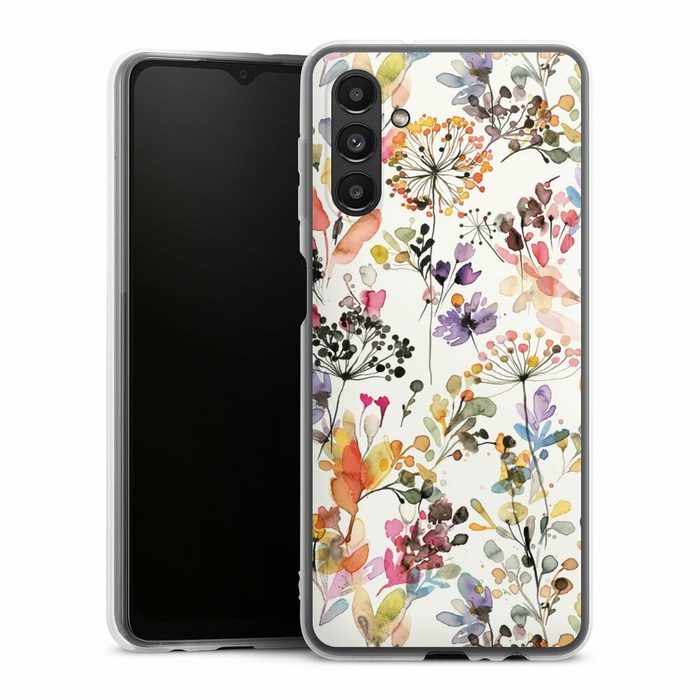 DeinDesign Handyhülle Blume Muster Pastell Wild Grasses Samsung Galaxy A13 5G Silikon Hülle Bumper Case Handy Schutzhülle