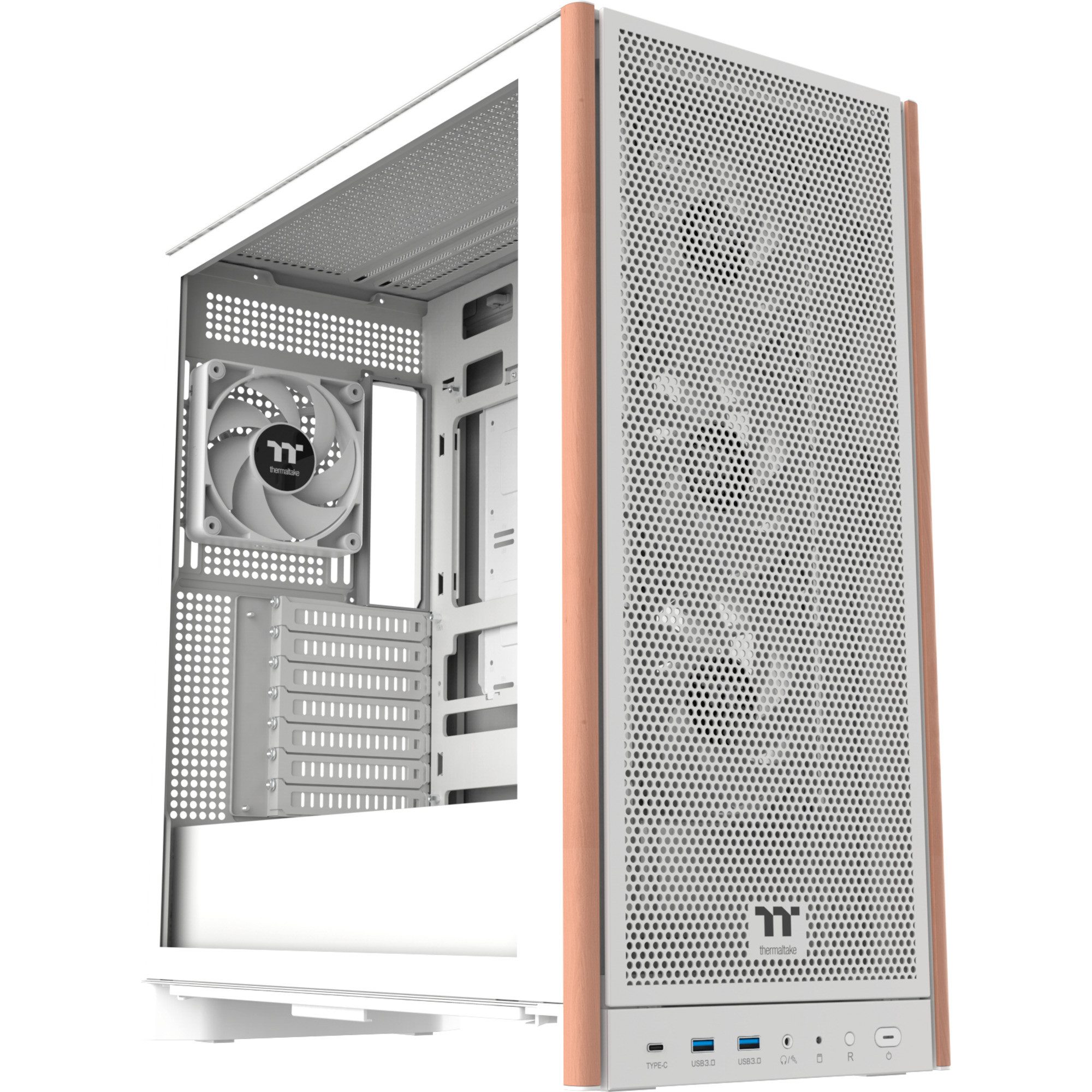 Thermaltake PC-Gehäuse Thermaltake S370 WS, Tower-Gehäuse, (Tempered