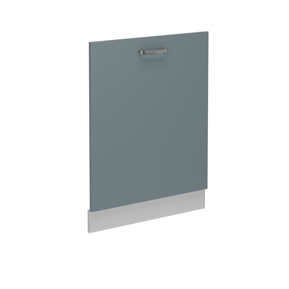 Frontblende R-Line, Blau-Grau/Weiß, 60 cm ohne Arbeitsplatte