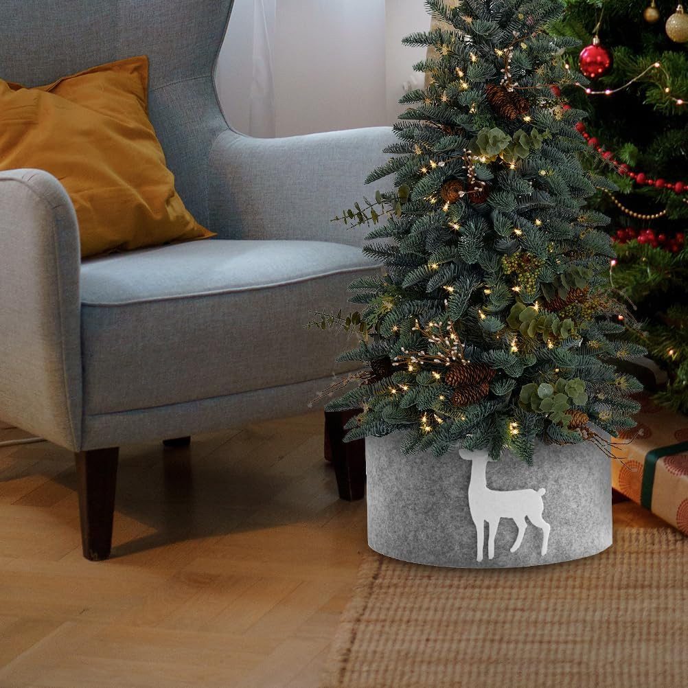 Healidy Christbaumständer Weihnachtsbaum Rock, Weihnachtsbaum Dekoration, Weihnachtsbaum Stand Rock, Weihnachtsbaum Fußabdeckung