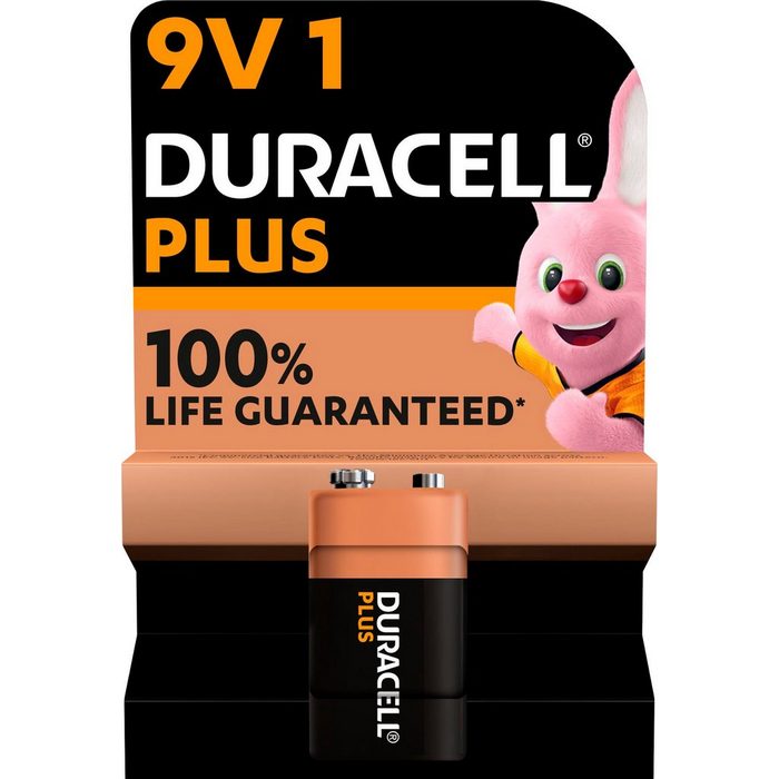 Duracell 1 Stück Plus Batterie 6LR61 (1 St)
