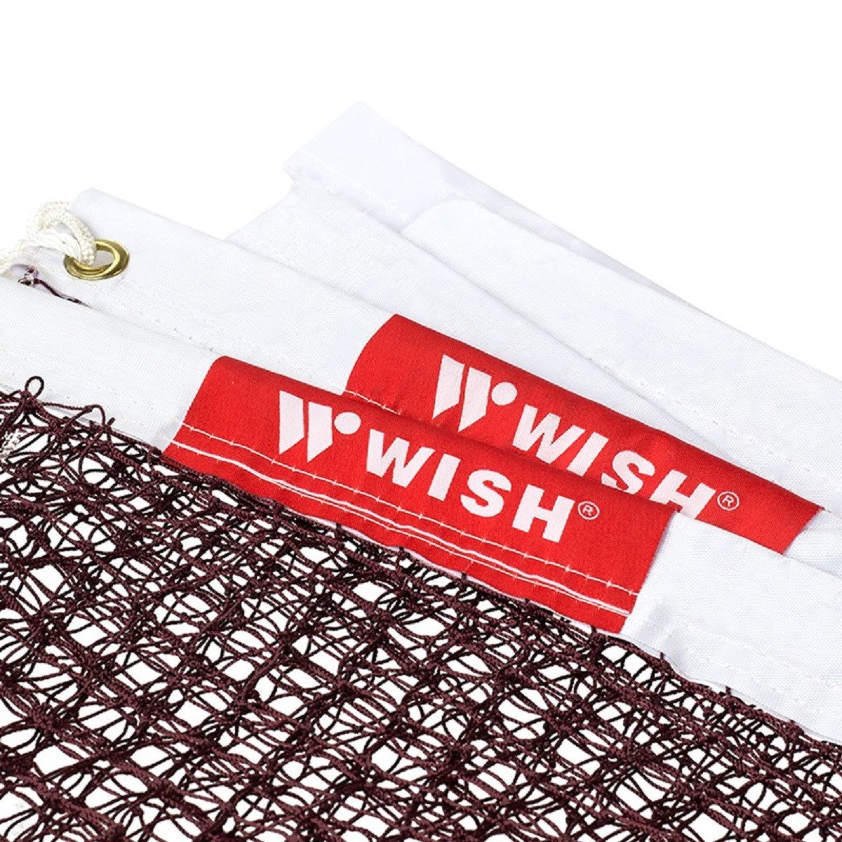 WISH Badmintonnetz 6,04 m – robustes Turniernetz für drinnen & draußen