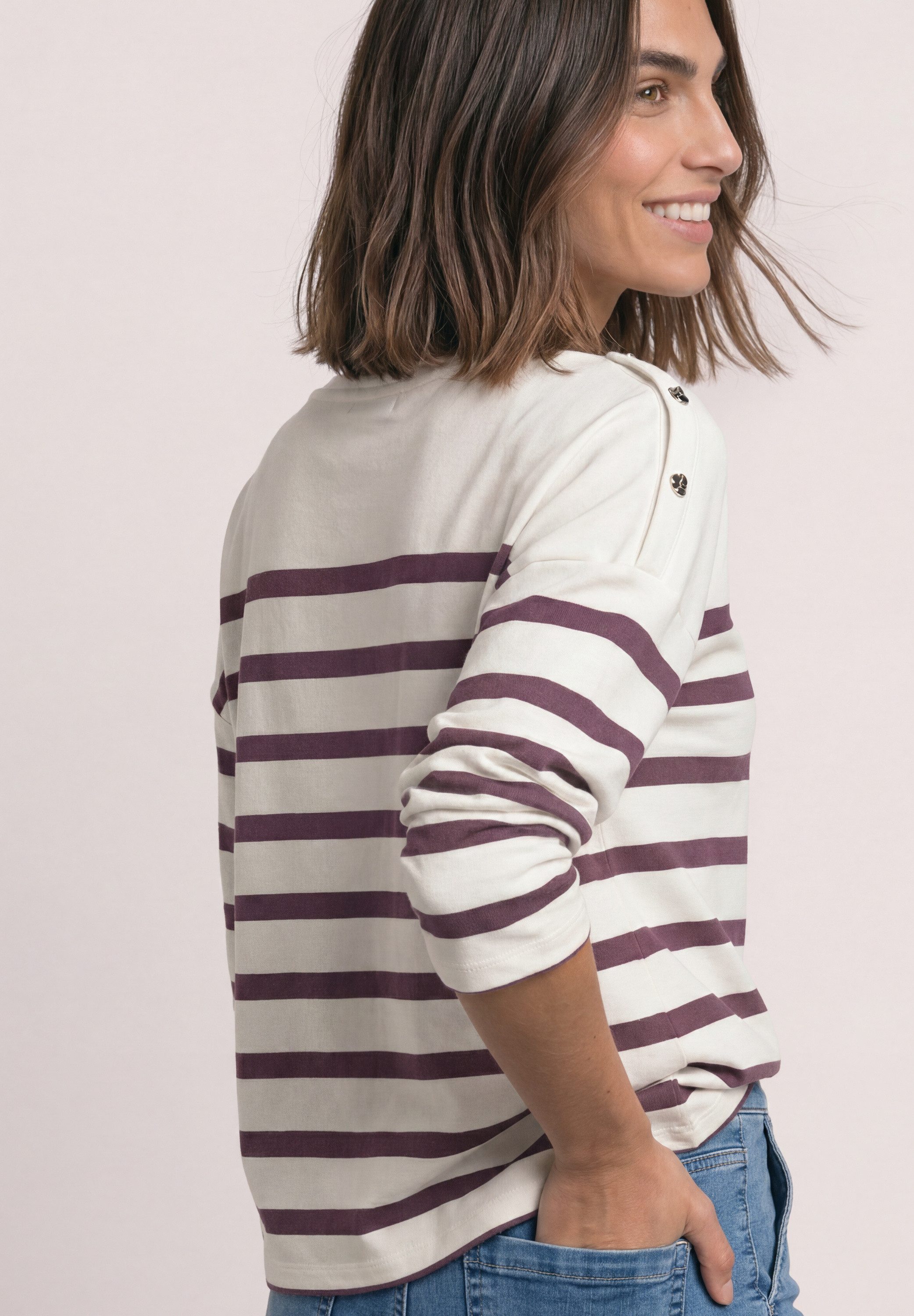 STREET ONE Langarmshirt im Streifendesign