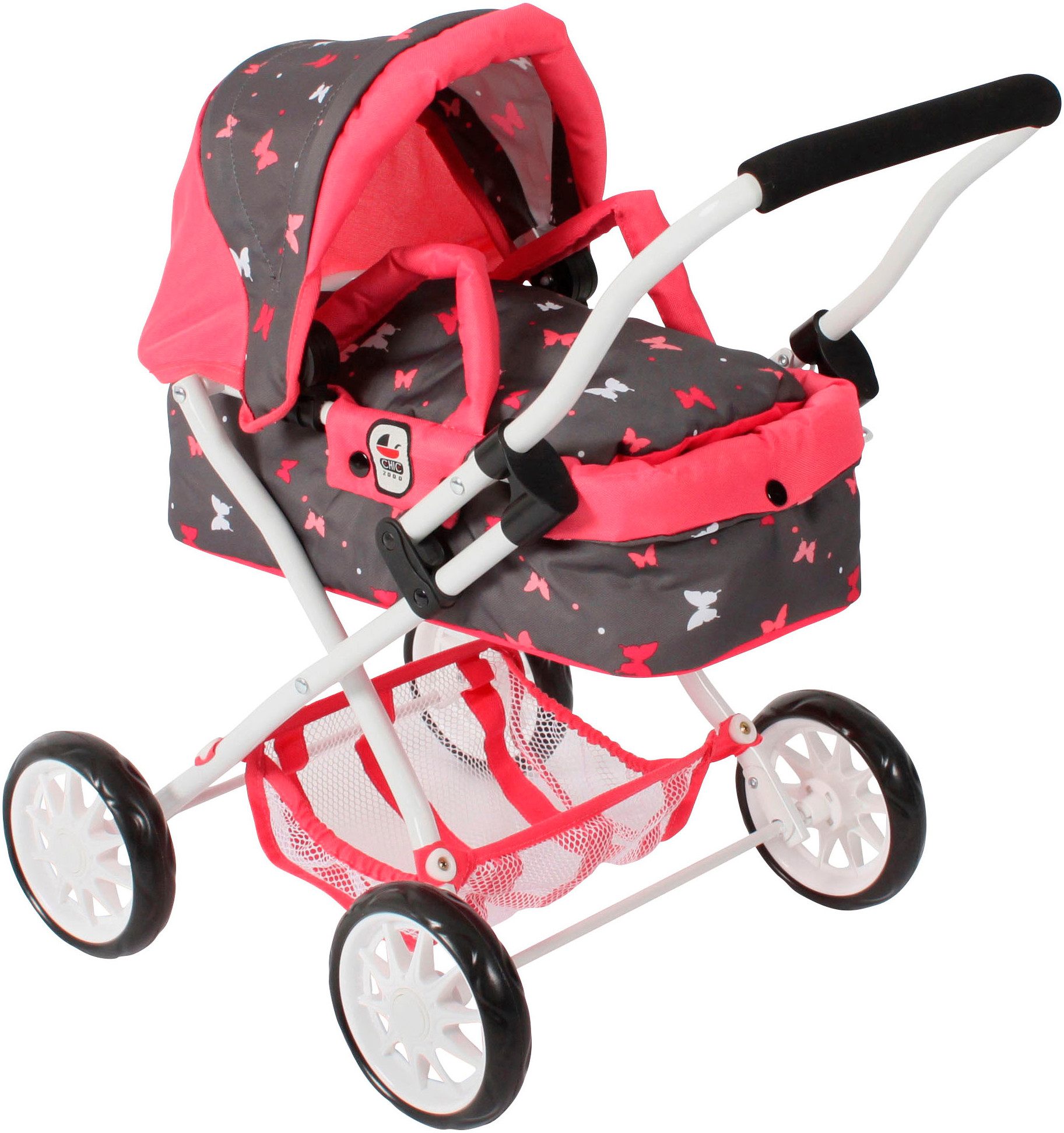 CHIC2000 Puppenwagen Smarty, Mini-Kuschelwagen, mit herausnehmbarer Tragetasche