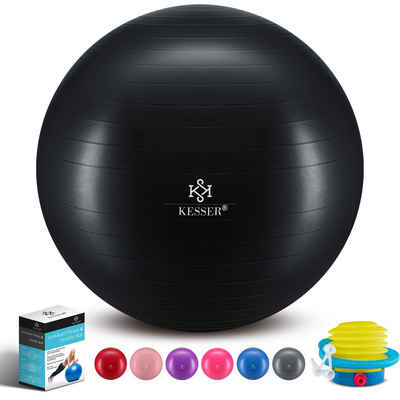 KESSER Gymnastikball, Fitness Ball Gymnastik mit Luftpumpe dicker Yogaball BPA-frei Sitzball Anti-Burst