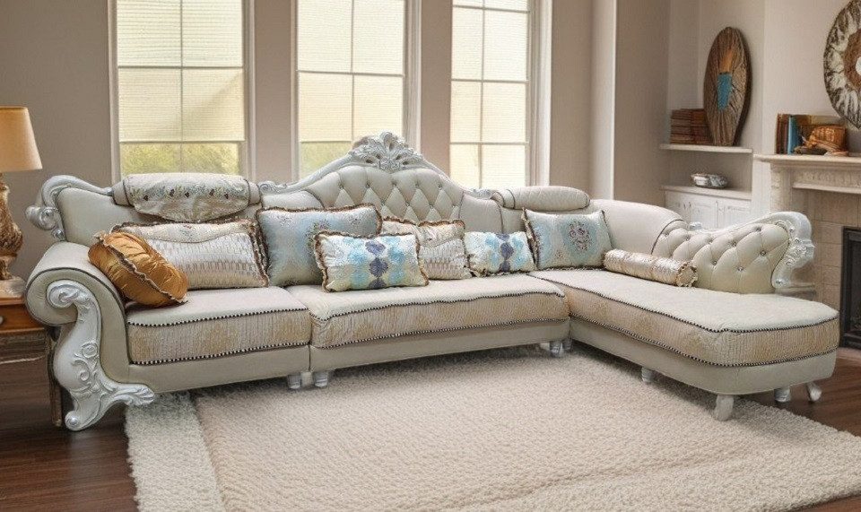 JVmoebel Ecksofa Klassisches Ecksofa mit komfortabler Polsterung Sofort, Made in Europa