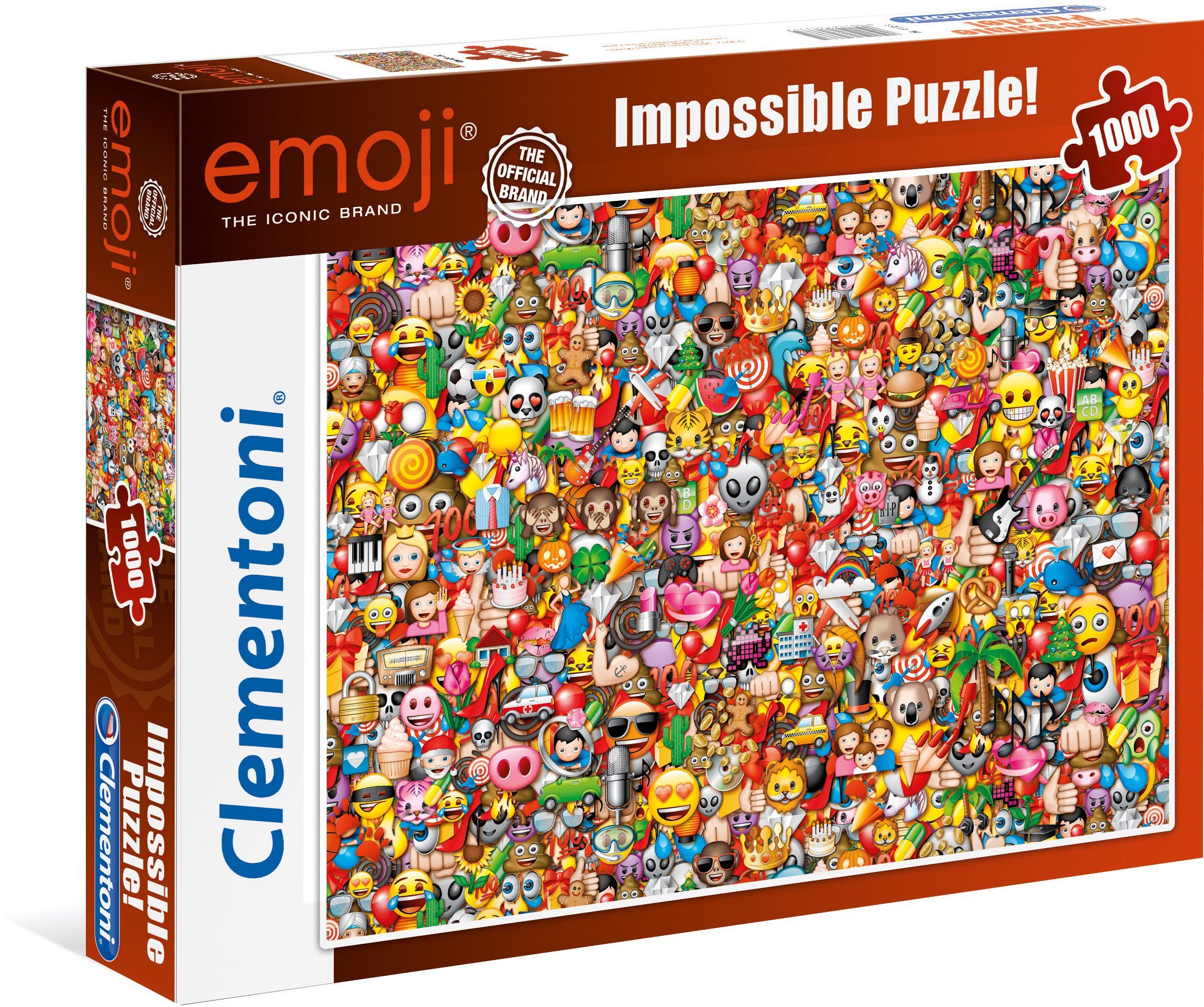 Clementoni® Puzzle Impossible Collection, Emoji, 1000 Puzzleteile, Made in Europe