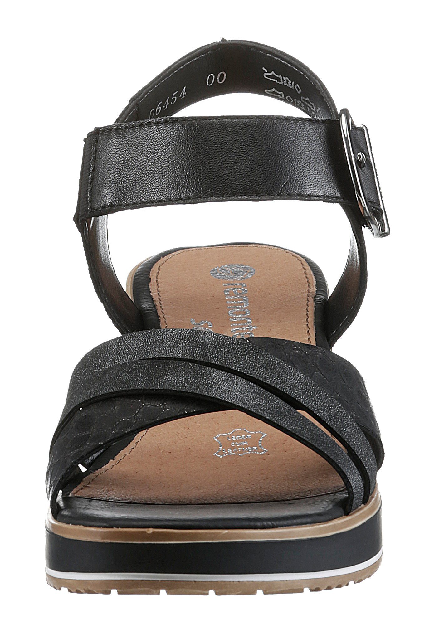 Sandalette Remonte schwarz weicher mit Decksohle
