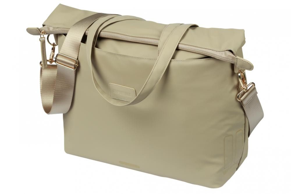 Basil Fahrradrucksack Basil Schultertasche Manhattan 12 Liter Taupe - wasserdichte Laptop-Ci