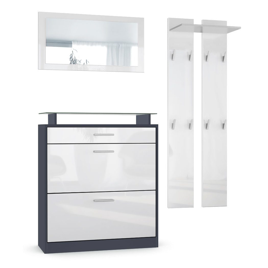Vladon Garderoben-Set Loret, (Garderobenset bestehend aus günstig online kaufen
