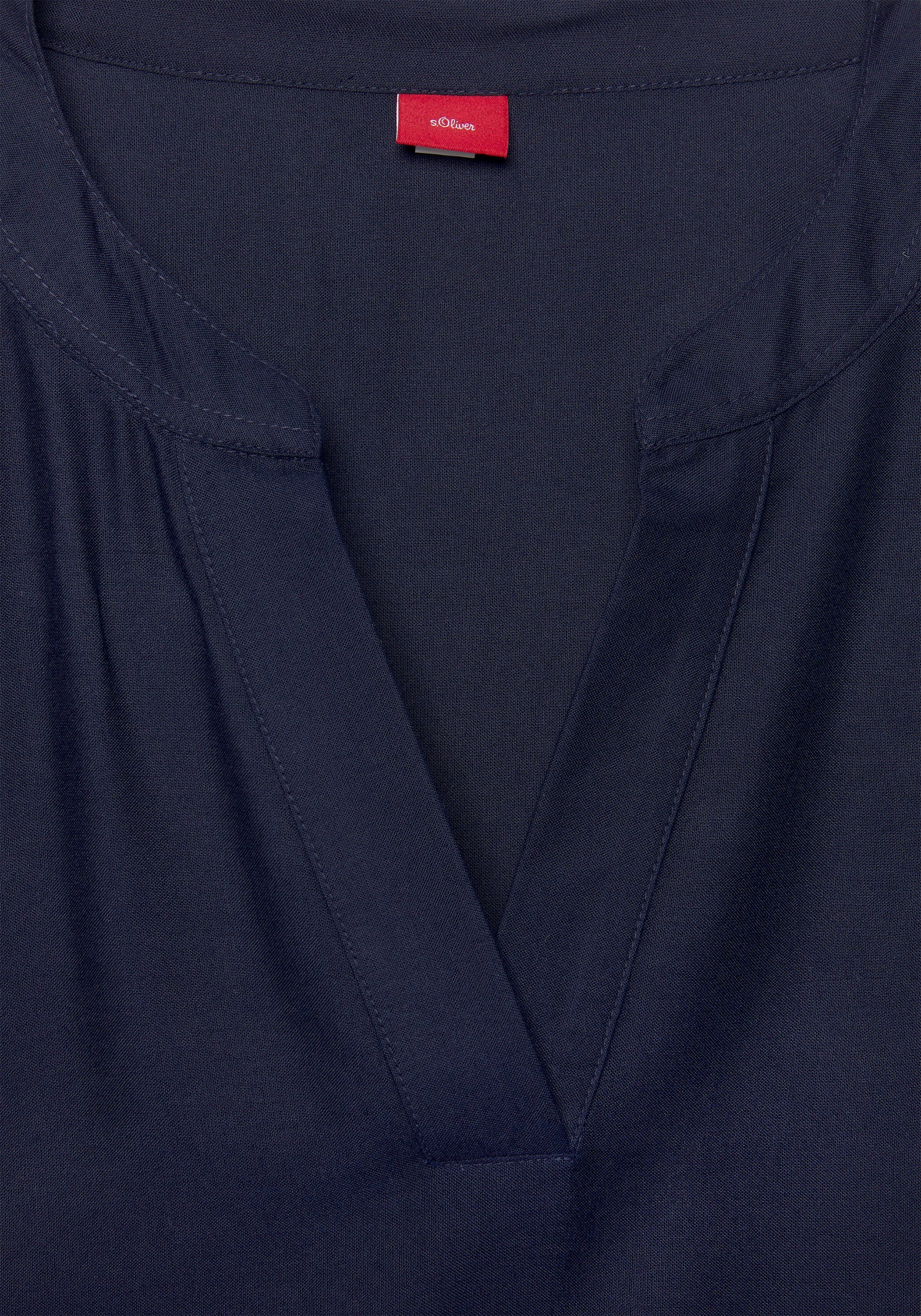s.Oliver Blusenkleid mit Volant am Rock luftiges Tunikakleid, Sommerkleid,leichtes Strandkleid,Cover-up, Basic – Bild 5 von 5