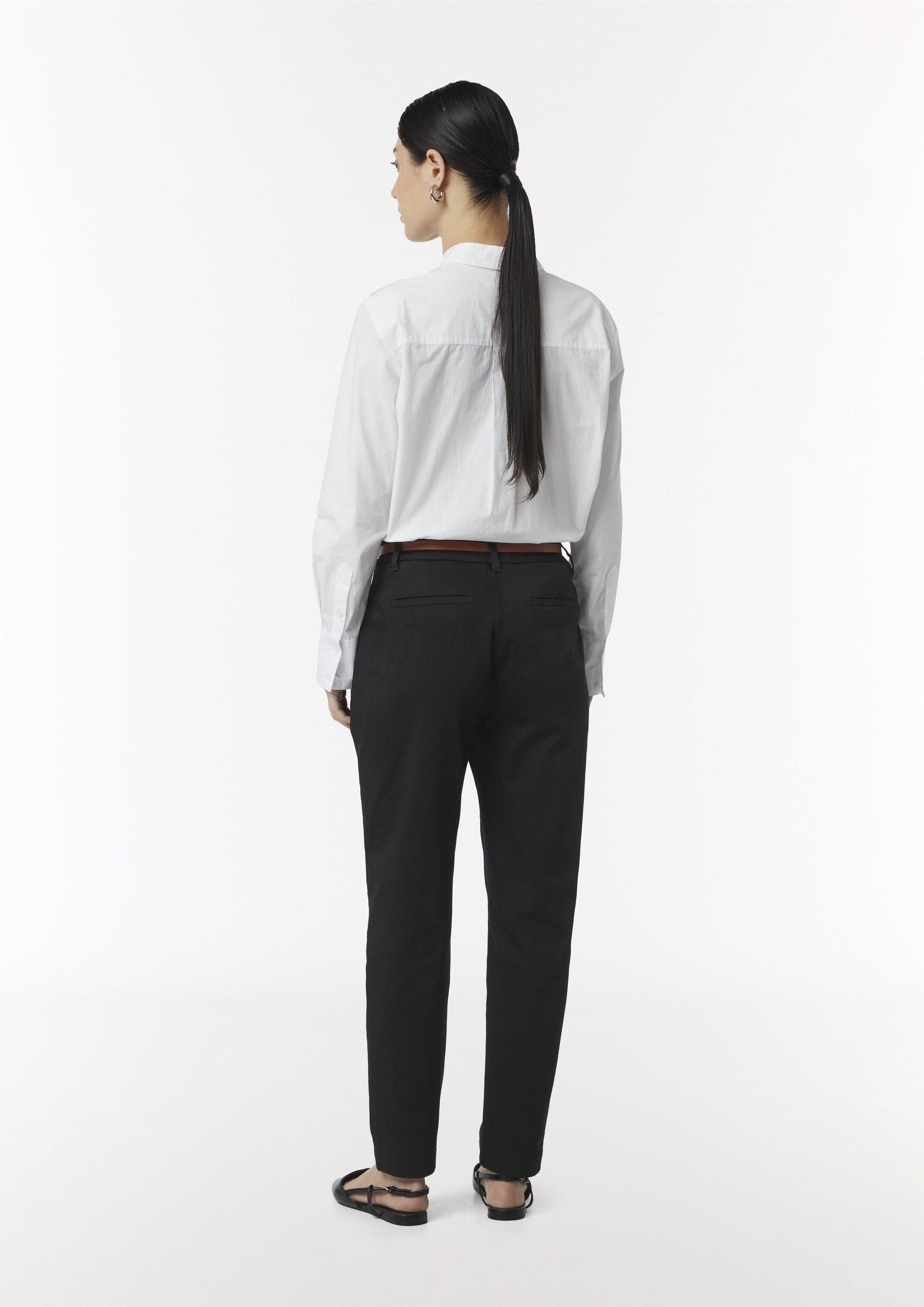 comma Chinos Hose Chinohose mit Gürtel
