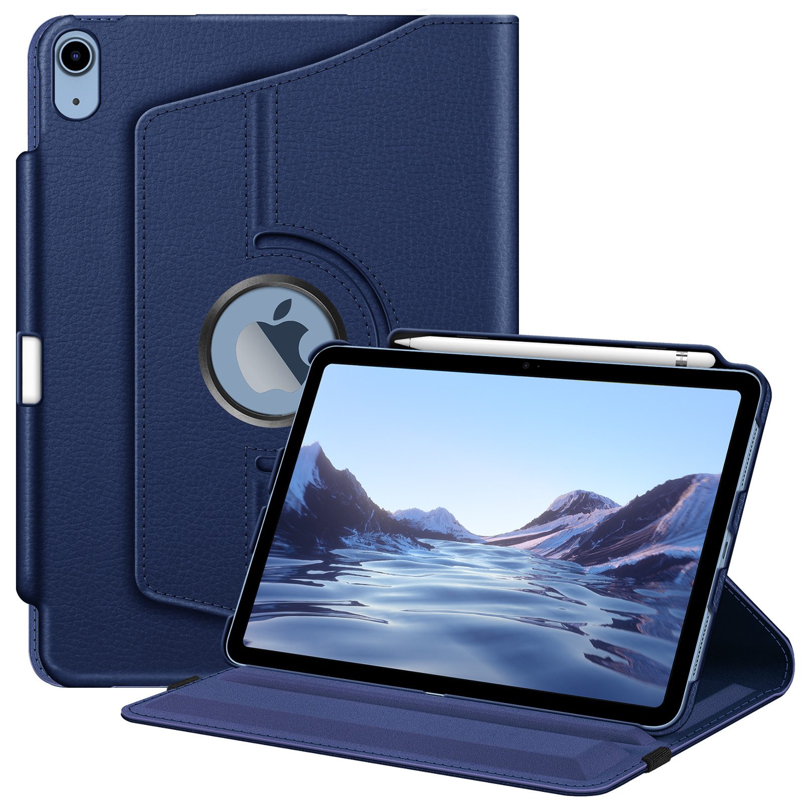 Fintie Tablet-Hülle für iPad 11. Generation 2025 11 Zoll (A16), iPad 10. Generation 2022 10.9 Zoll, mit Pencil Halter, 360 Grad drehbarem Ständer und Auto Schlaf/Wach
