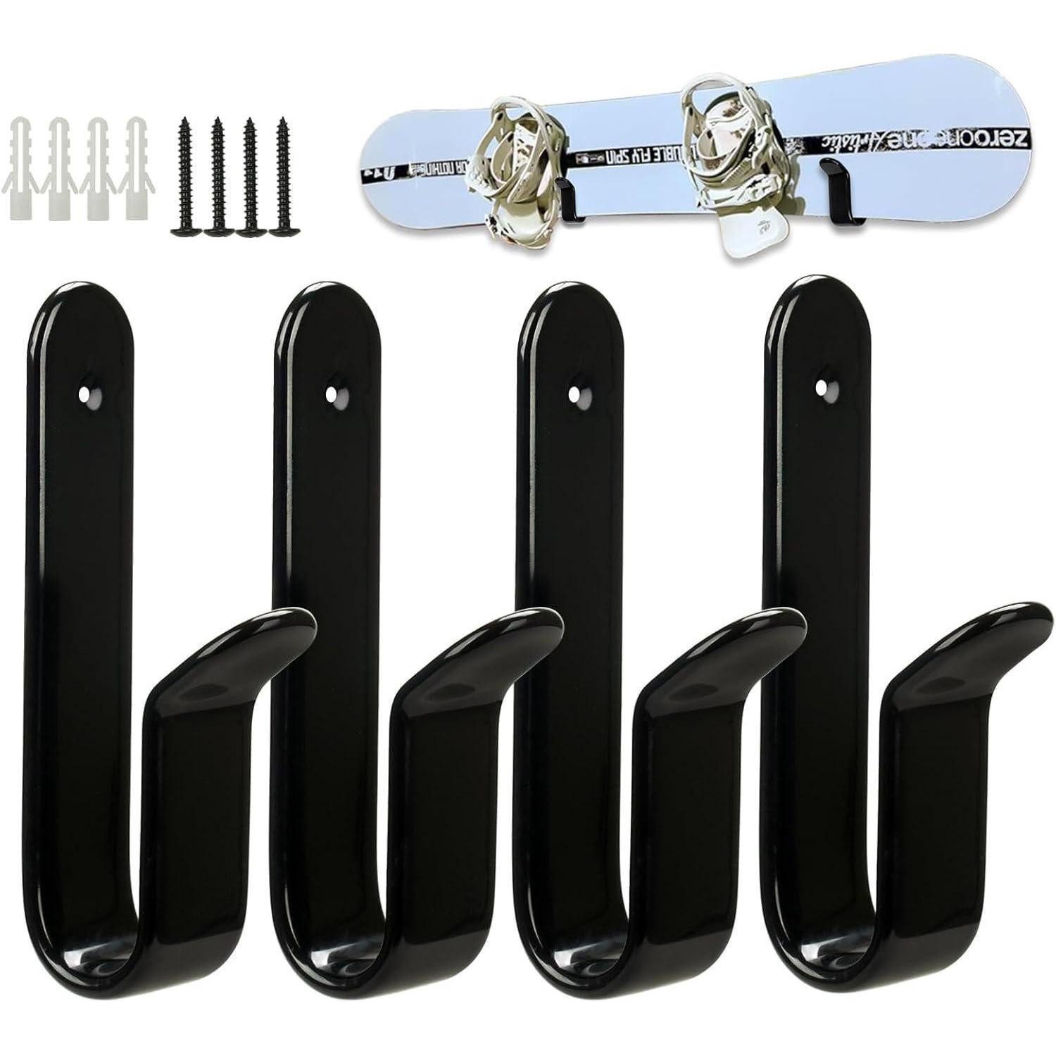 LuxusKollektion Longboard Snowboard/Ski Wandhalterung Set 4Stk