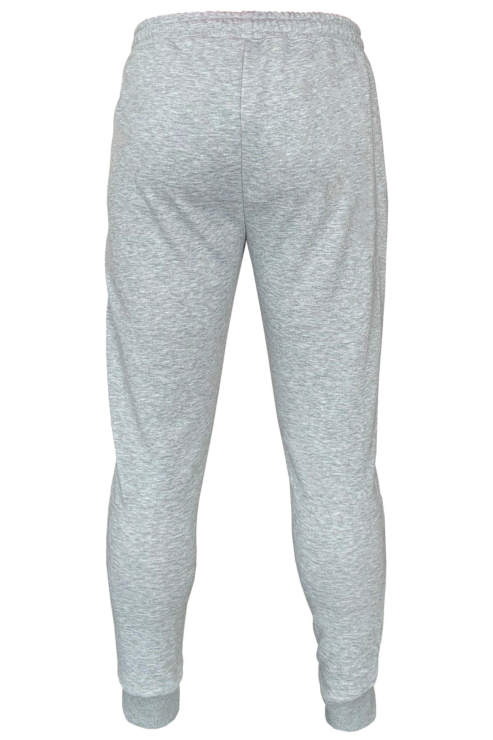 Sweatjogger Stark Soul® Baumwolle elastischem Grau-Melange Sweathose - Jogginghose mit Casual, Bund