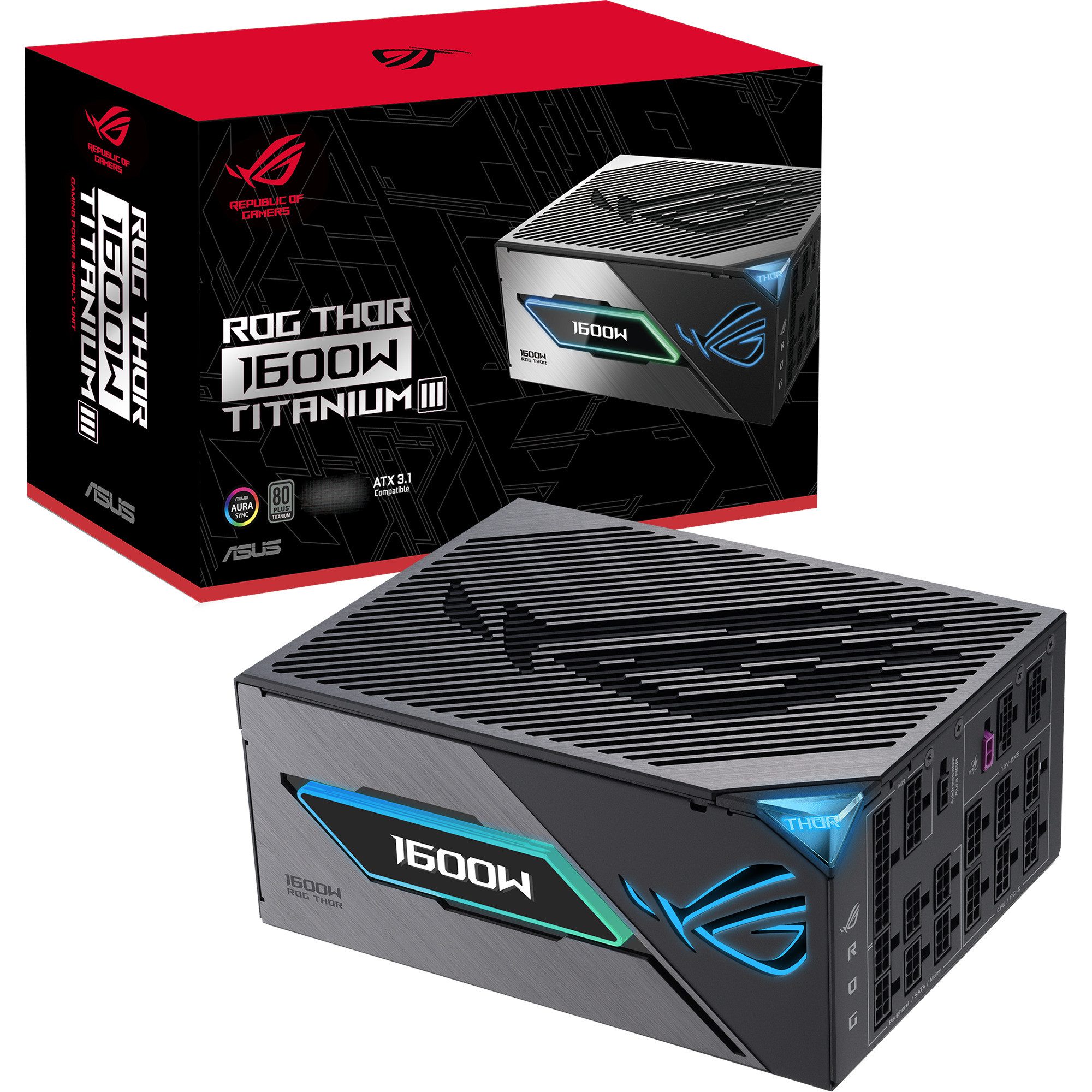 Asus ASUS ROG Thor 1600W Titanium III EVO (ROG PC-Netzteil (80 PLUS Titanium)