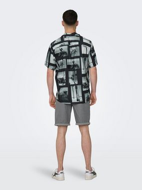 ONLY & SONS Hawaiihemd - Hemd kurzarm - gemustert - ONSNANO REG COTTON VISCOSE