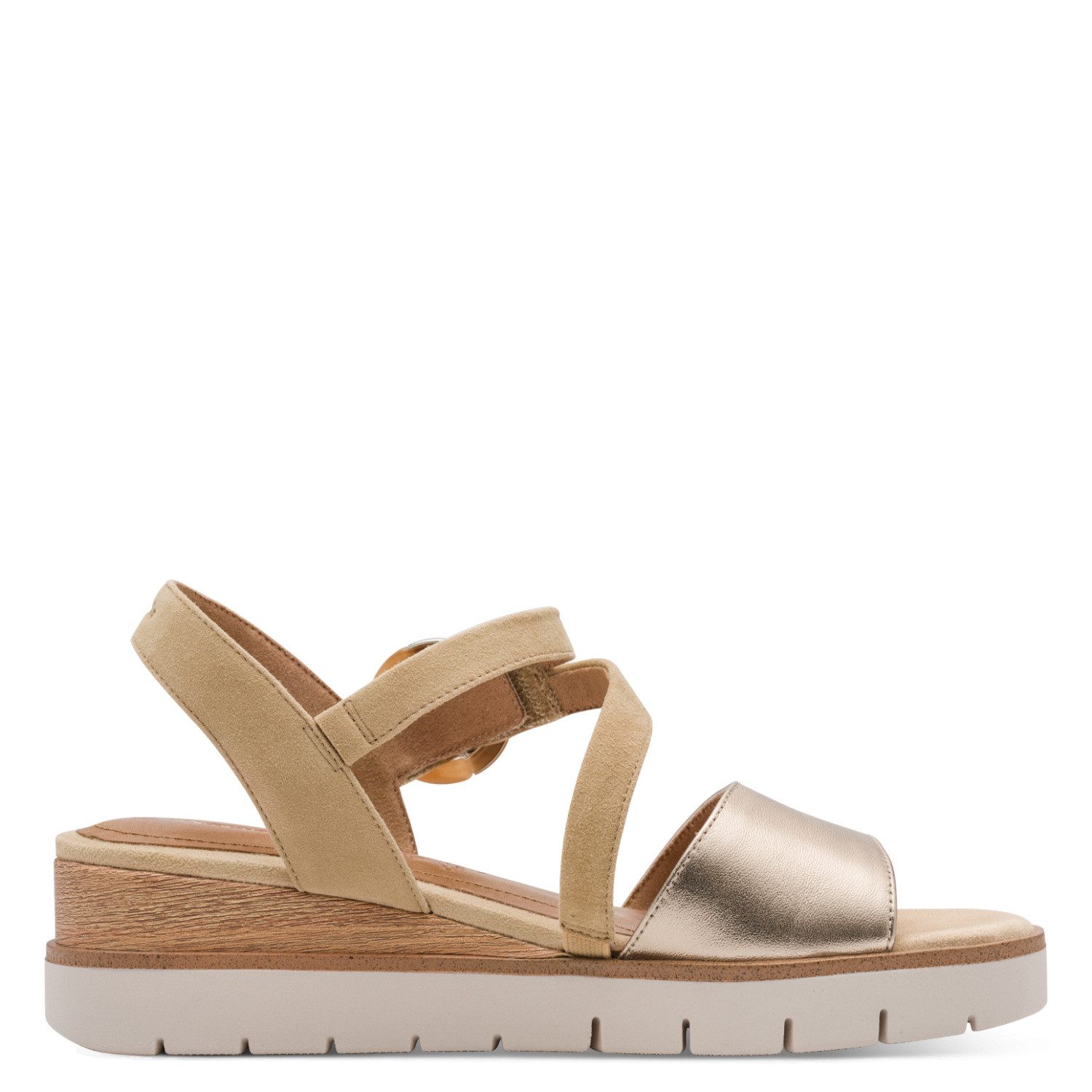Tamaris Keilsandalette, Plateau, Riemchensandale, Sommerschuh mit verstellbarer Schnalle