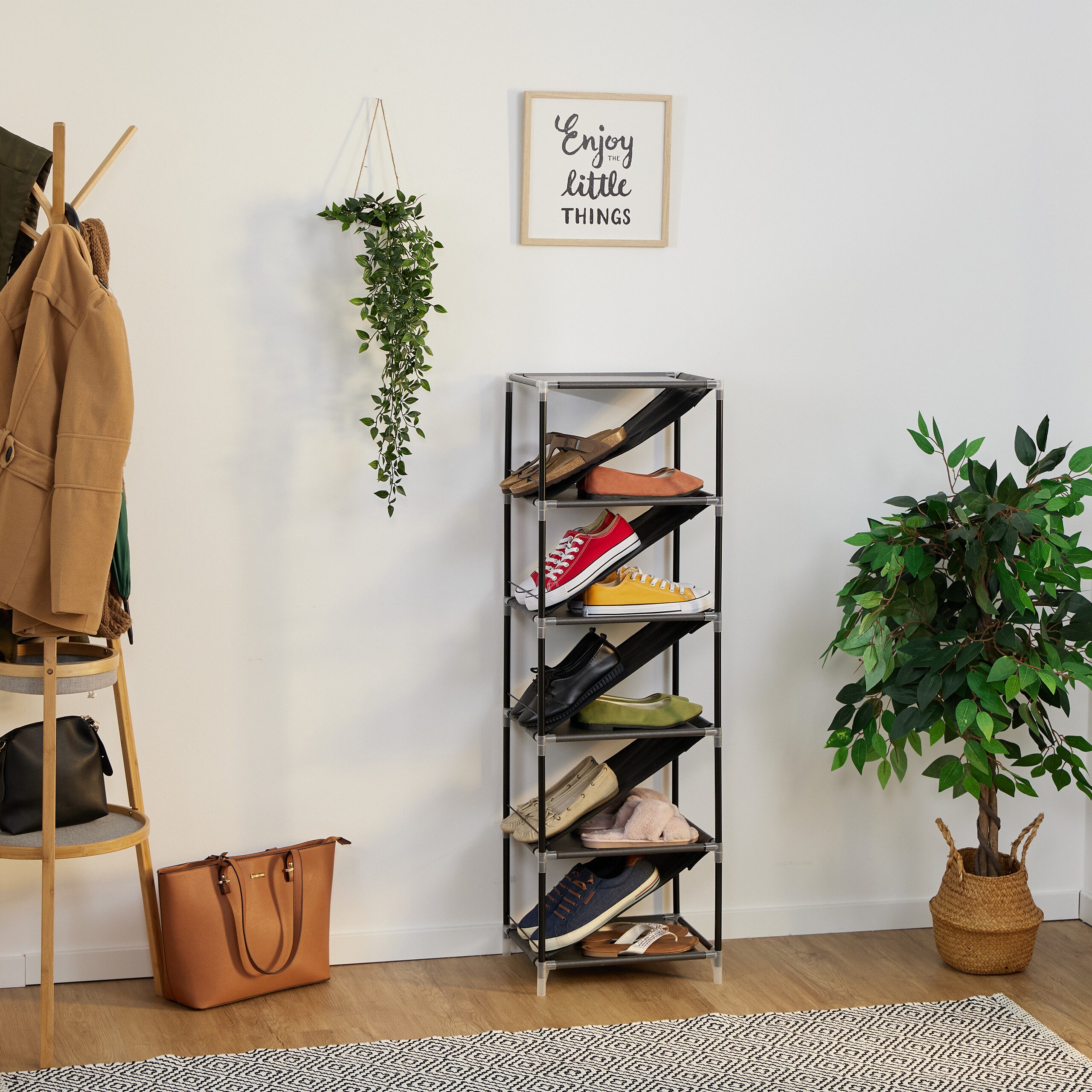 relaxdays Schuhregal für 11 Paar Schuhe, günstig online kaufen