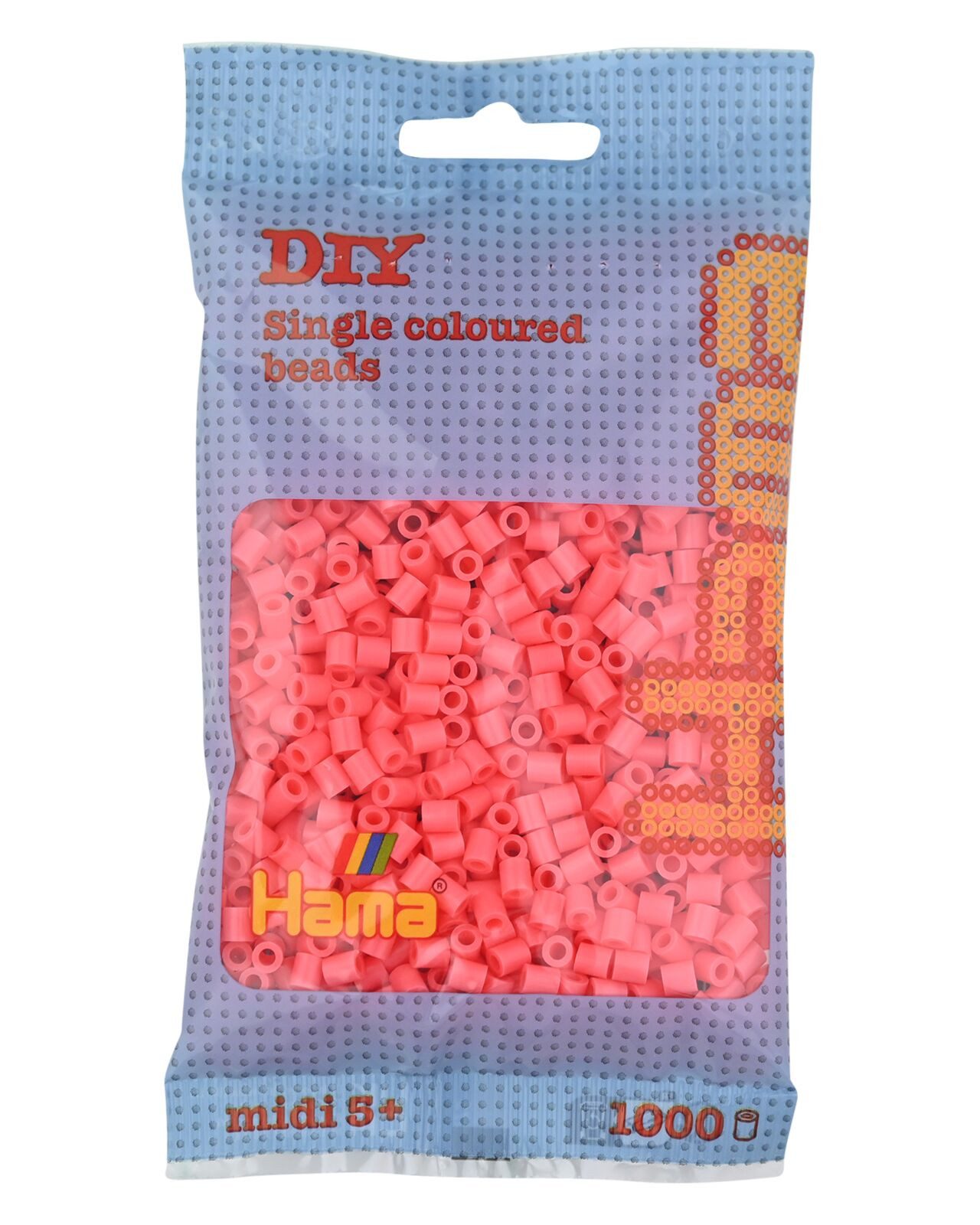 Hama Perlen Bügelperlen Hama Beutel mit 1000 Midi-Bügelperlen pastell