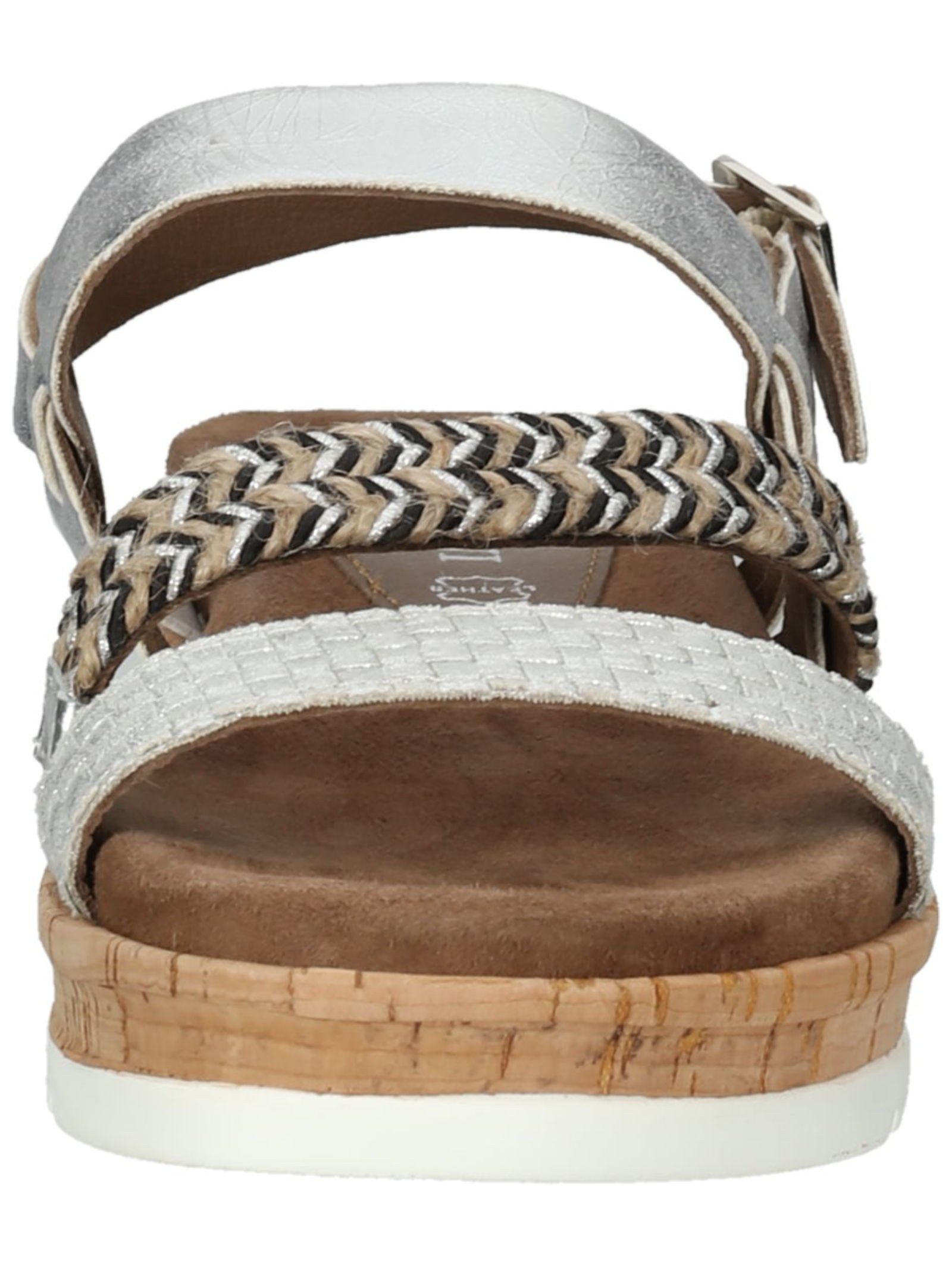Lazamani Sandalen Leder/Textil . Riemchensandalette