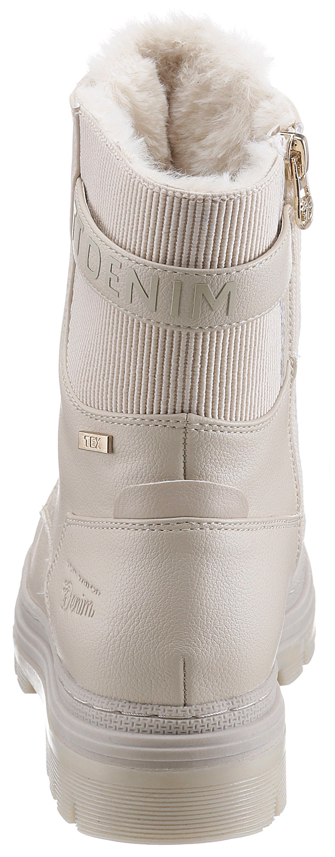 TOM TAILOR Schnürboots Winterstiefel mit Logoprägung an der Ferse günstig online kaufen