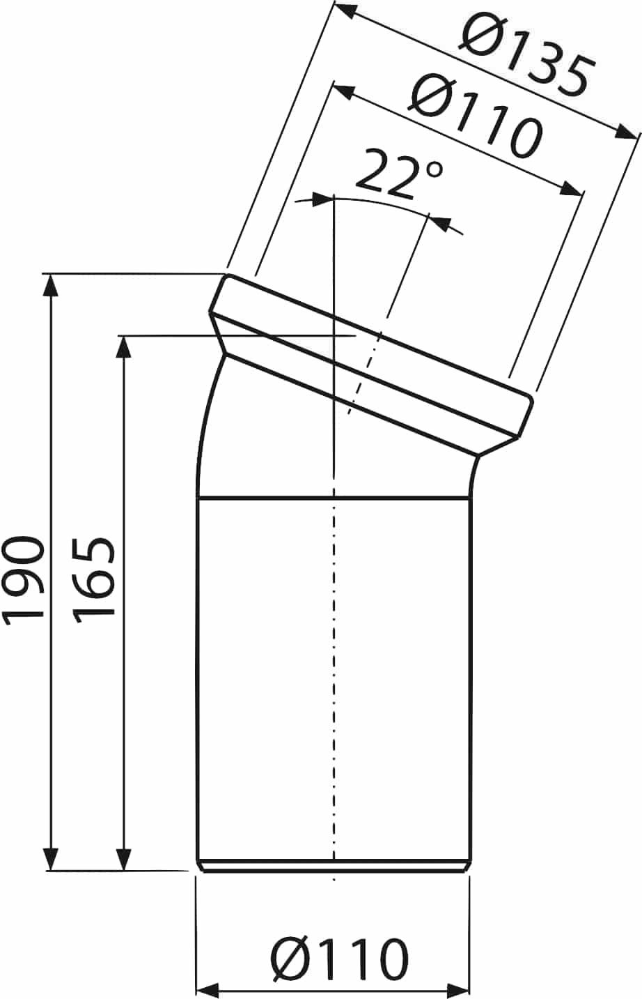 Thumbnail - AlcaPlast WC-Anschlussbogen, AlcaPlast Universal WC Anschluß Rohr aus PP (Polypropylen)