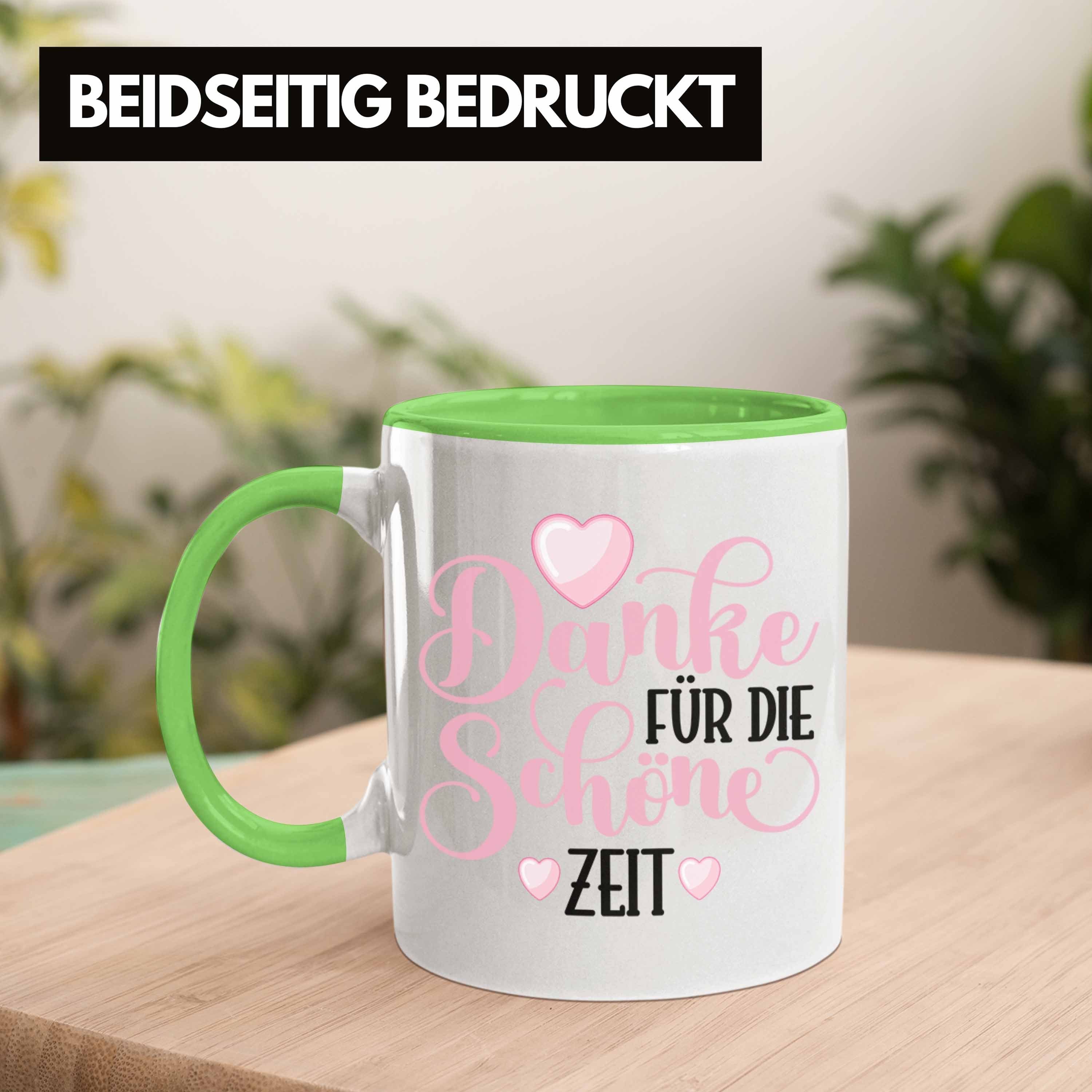 Abschiedsgeschenk Schöne Danke Tasse Trendation für Freundin Die Jobwechsel Tasse Kollegin Geschenk Abschied - Zeit Spruch Neuer Lehrerin Trendation Job Grün Kollege