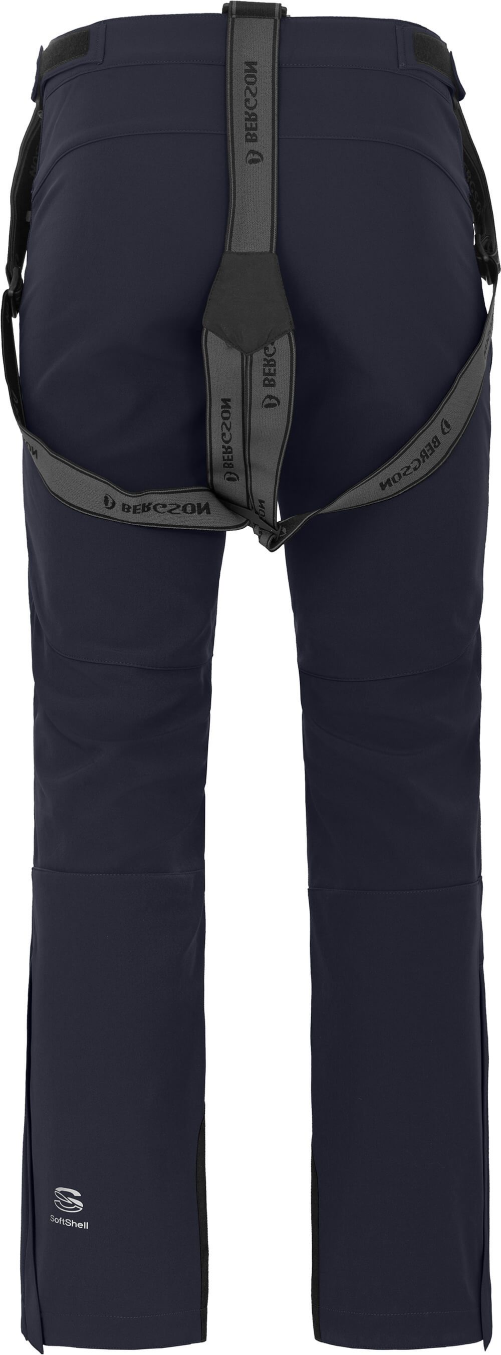 Bergson Skihose JUMPER Herren Softshell Skihose, winddicht, elastisch, Langgrößen, Nacht blau