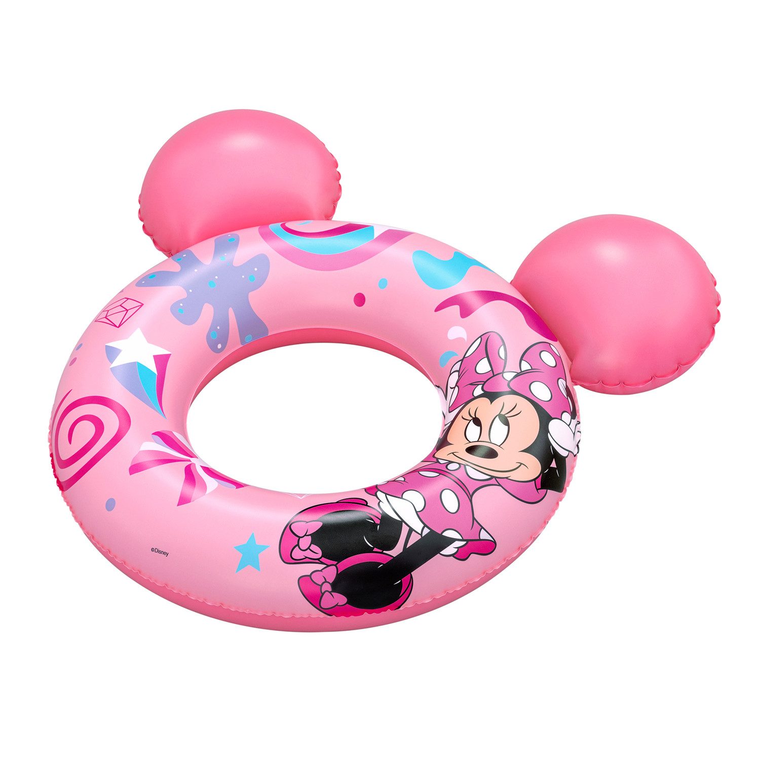 Bestway Schwimmring Disney Junior® Minnie Maus (Packung, 1-tlg., Minnie Maus-Design mit Ohren), 65 x 66 x 14 cm