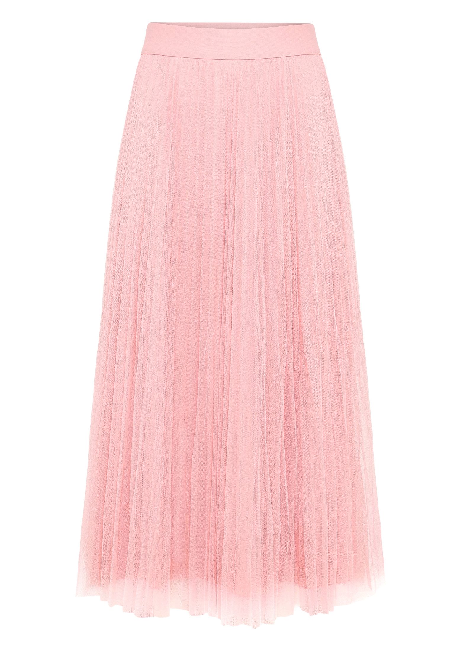 Zero Midirock Damen mit Gummibund Falten