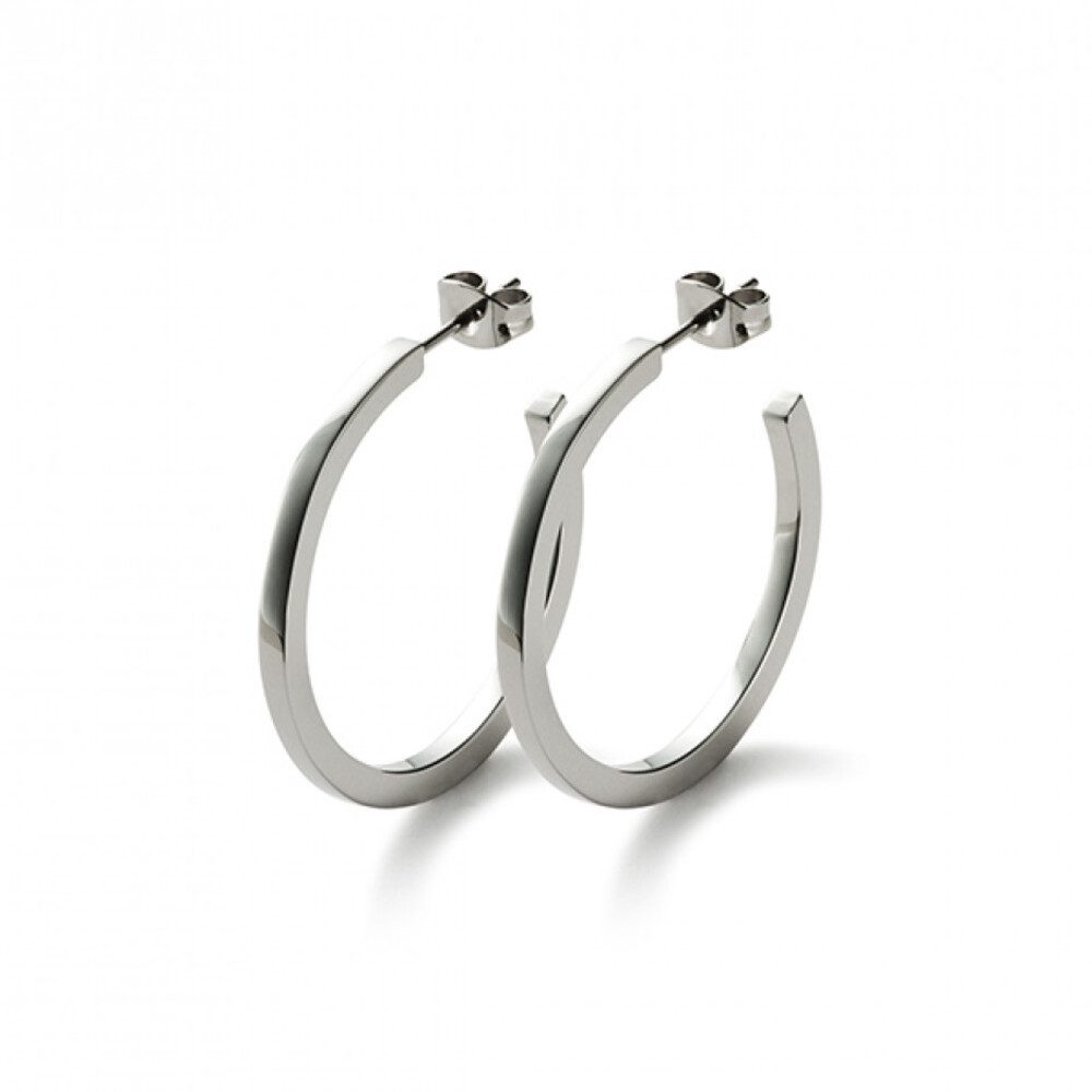 MONOMANIA Paar Creolen Monomania 31310 Ohrringe Creole Damen Edelstahl Schmal Ø 31 mm