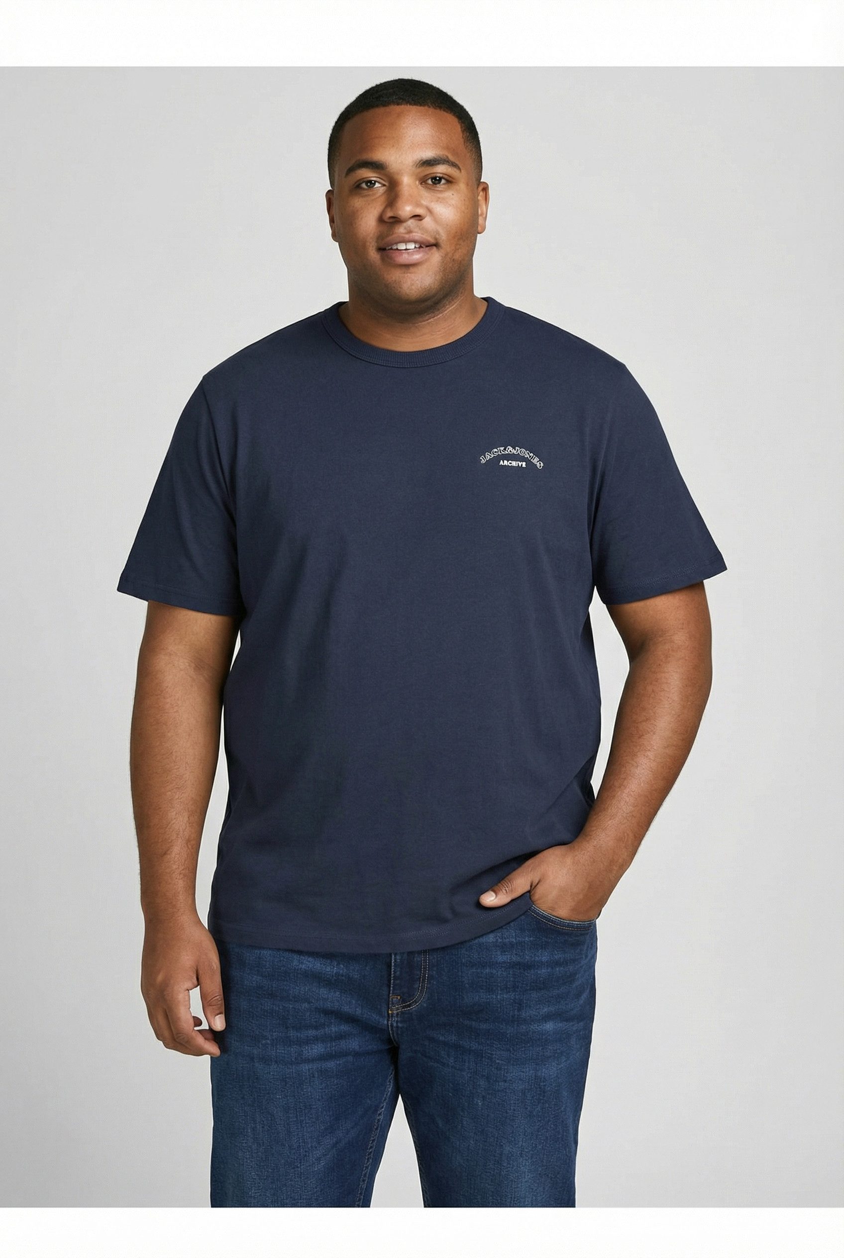 Rundhalsshirt JJCOLLEGE LOGO TEE SS CREW NECK PLS
