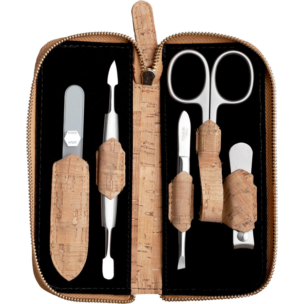 Nagelpflege-Etui Aus Kunstleder – Leer, 13,5x7,5 Cm Geschlossen, Mit Druckknopf, Für Scheren & Werkzeuge