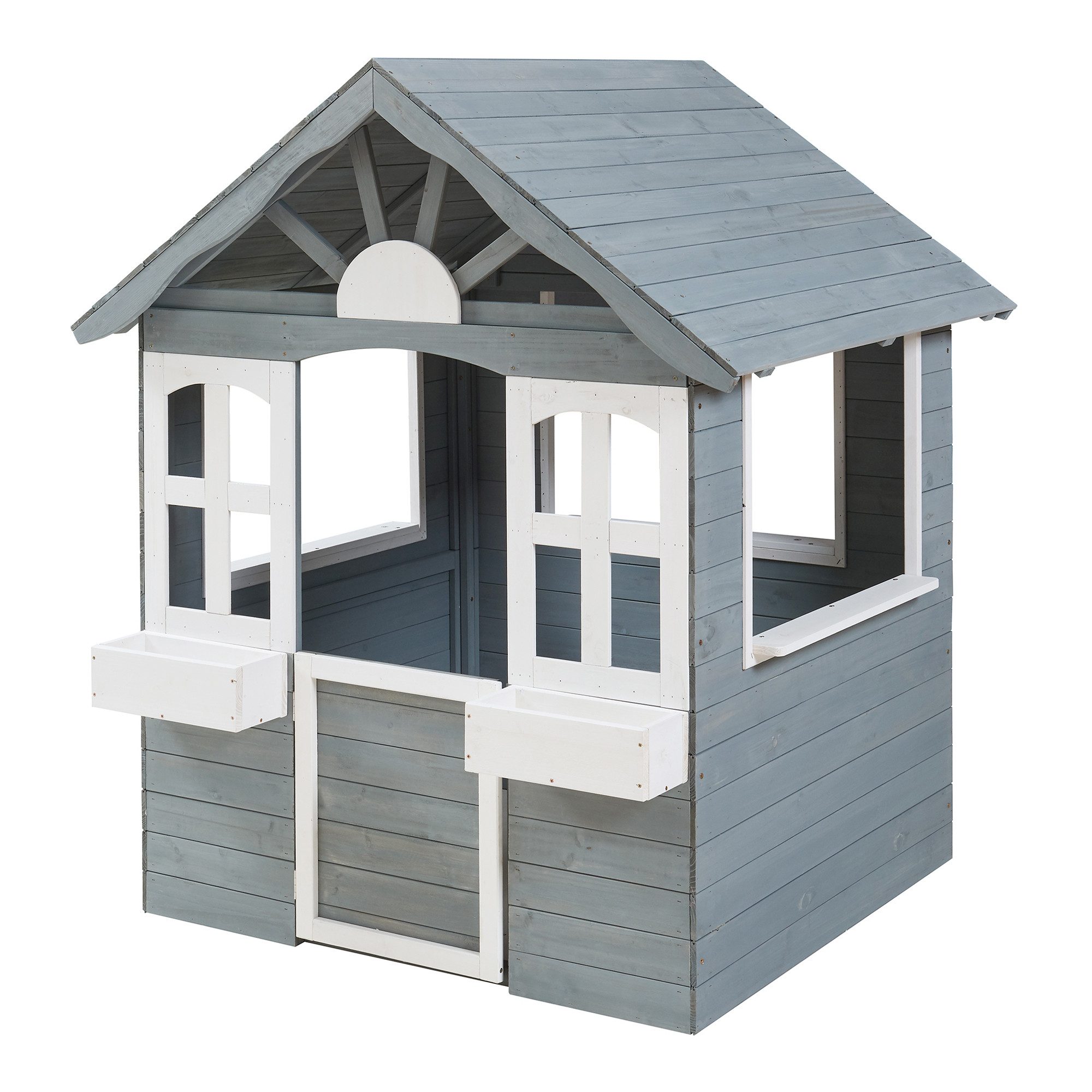 casa.pro Spielhaus, »Vesa« outdoor 138 x 120 x 102 cm Tannenholz Grau