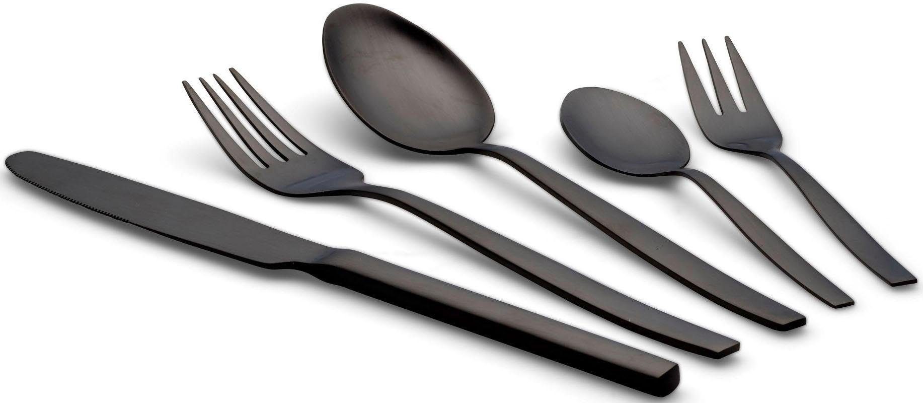 ECHTWERK Besteck-Set Positano (30-tlg), 6 Personen, Edelstahl 18/10, Tafelbesteck, inkl. Geschenkkassette