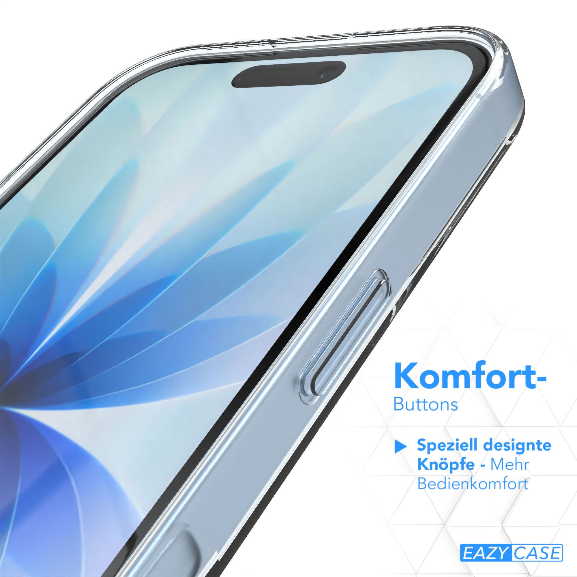 EAZY CASE Handyhülle Slimcover Clear für Apple iPhone 17 Serie 6,3 Zoll, Hülle für Apple iPhone 17 Ultra Dünn Silikon Backcover TPU Handyhülle – Bild 4 von 5