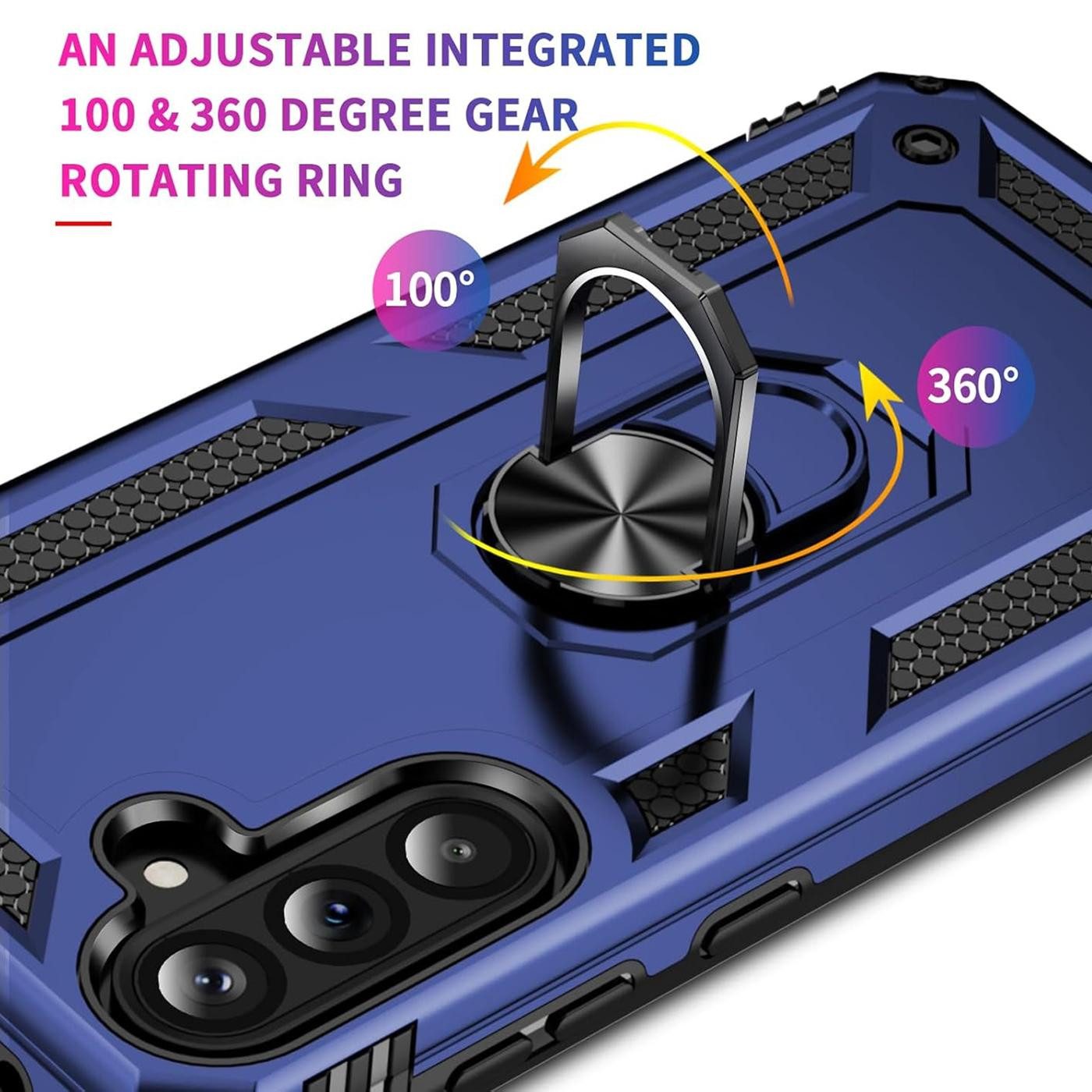CoolGadget Handyhülle Armor Shield Case für Samsung Galaxy A37 5G 6,7 Zoll, Outdoor Cover mit Magnet Ringhalterung Handy Hülle für Samsung A37 5G – Bild 5 von 5
