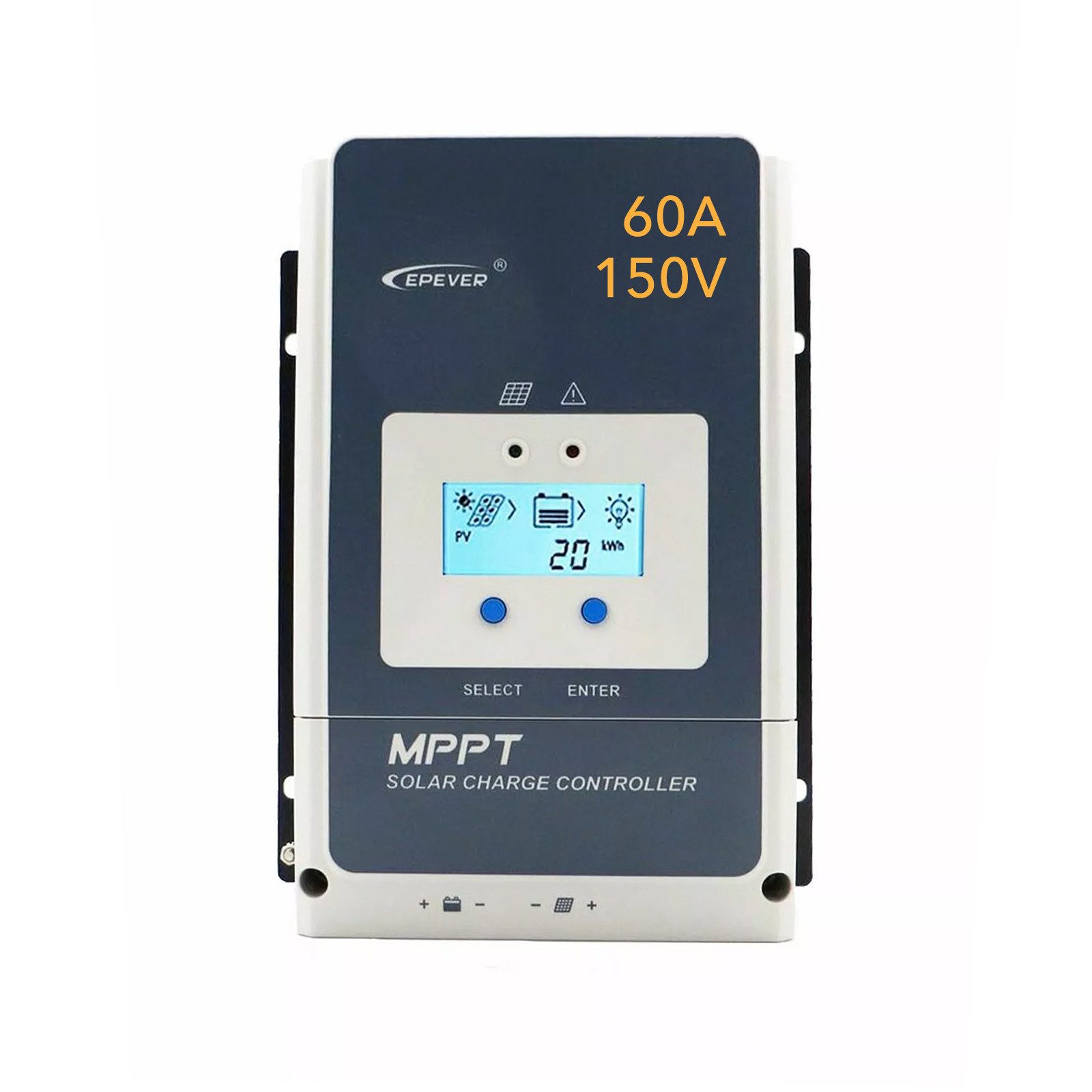 enjoy solar Solarladeregler EPEVER® TraceAN 5415/6415/8415/10415/10420, 50A-100A, 12/24/36/48VDC, 150V/200V, Tracking-Wirkungsgrad von nicht weniger als 99,5%