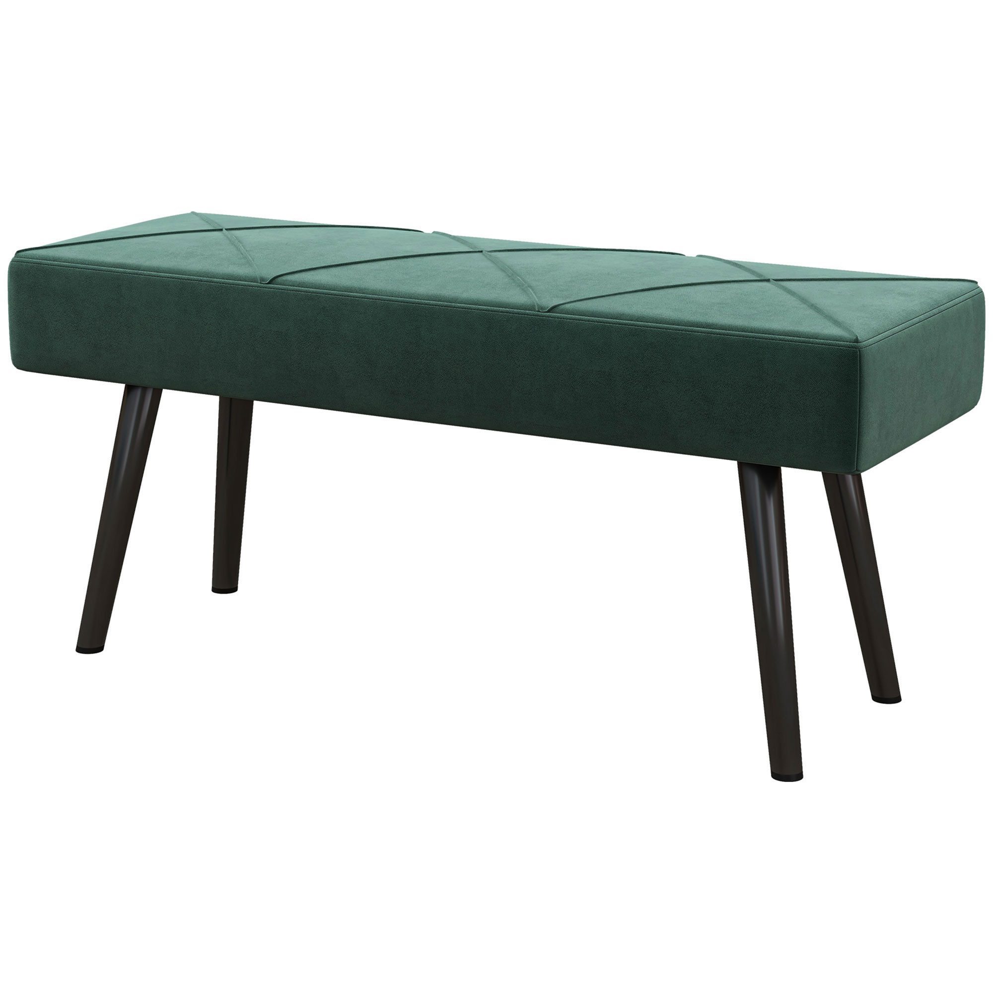 BlingBin Polsterbank Velvet Look Upholstered Bench, Bed Bench with X Patter günstig online kaufen