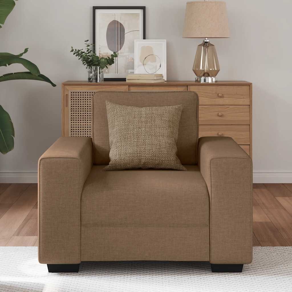 vidaXL Sofa Sessel Braun 60 cm Stoff günstig online kaufen
