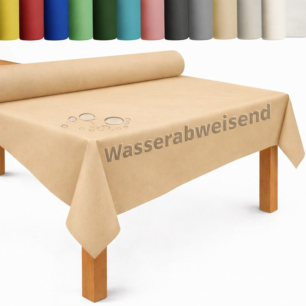 DecoHomeTextil Heimtextilmanufaktur Tischdecke Rolle Vliesstoff Tischläufer Vlies wasserabweisend