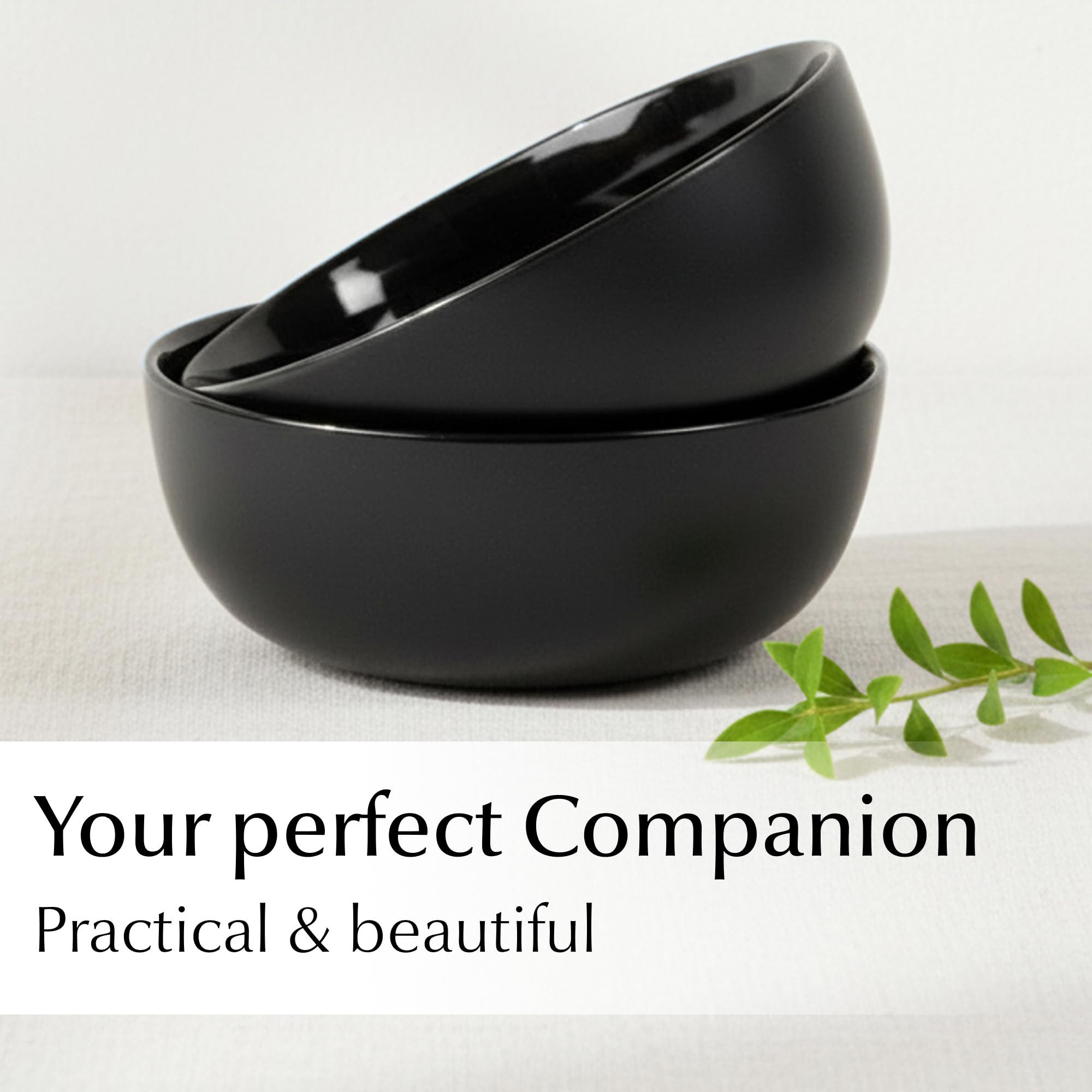 MiaMio Tafelservice Le Papillon für 6 Personen, schwarz (18-tlg), 6 Personen, Steingut, 18 Teile, für 6 Personen