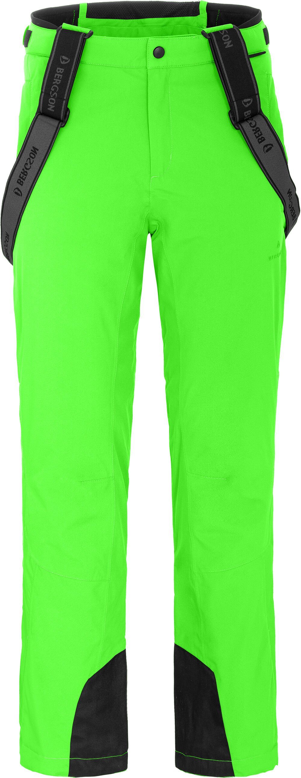 mm Gecko FLEX 20000 bielastisch, Skihose, wattiert, Wassersäule, Herren Skihose grün Bergson Langgrößen,