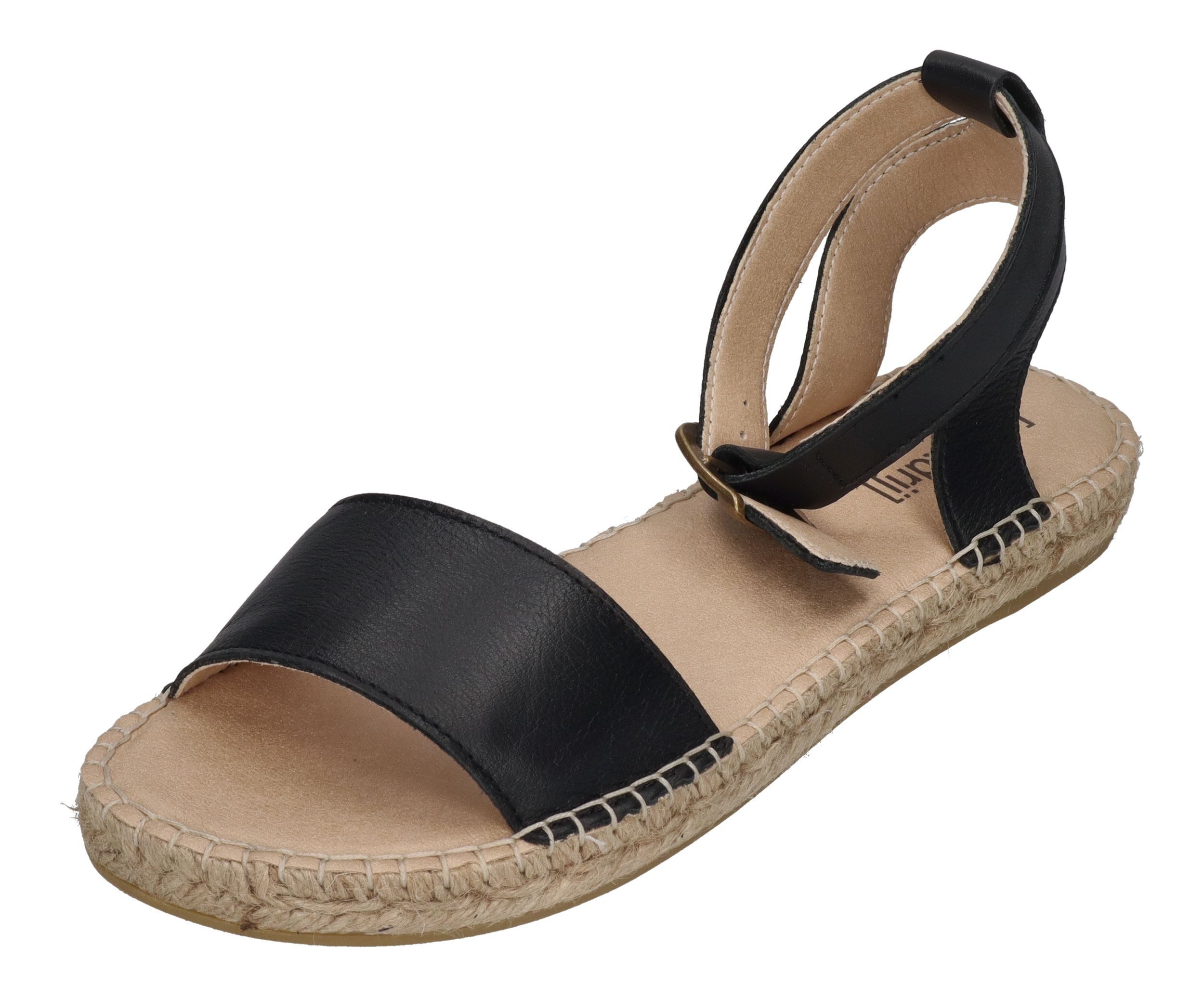 espadrij l´originale Nimes Riemchensandalette Noir