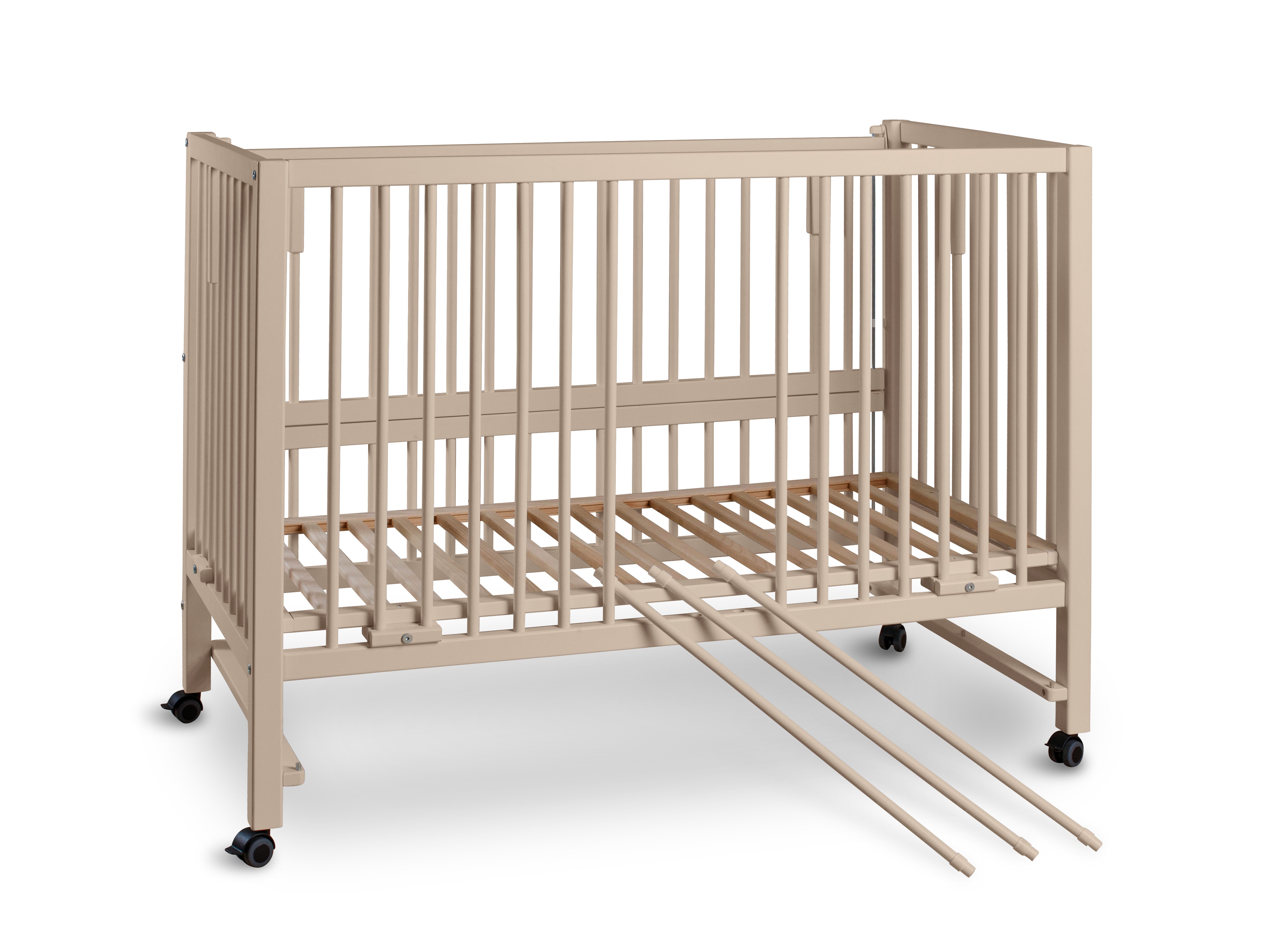 tiSsi® Beistellbett tiSsi® XXL Beistellbett/ Kinderbett HAJO Buche 120x60 cm, mit Schlupfsprossen