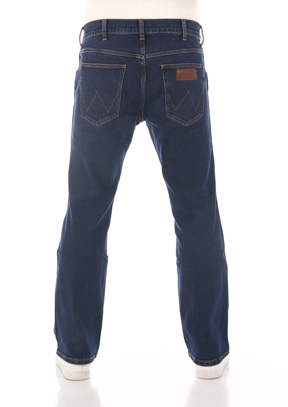 Bootcut-Jeans Wrangler Stretch mit (WSS5KPXED) Cut Jeanshose Boot Blue Herren Hose Classic Jacksville Denim