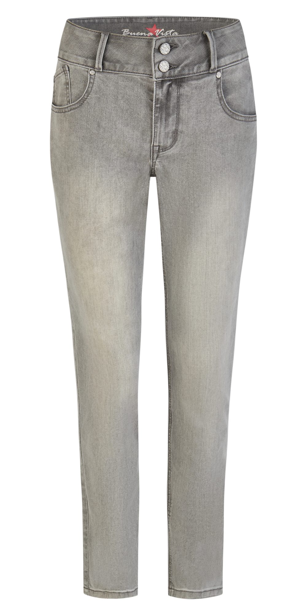 Stretch-Jeans BUENA VISTA TUMMYLESS CROPPED light grey 2602 B5827 710.9010 - Stretch