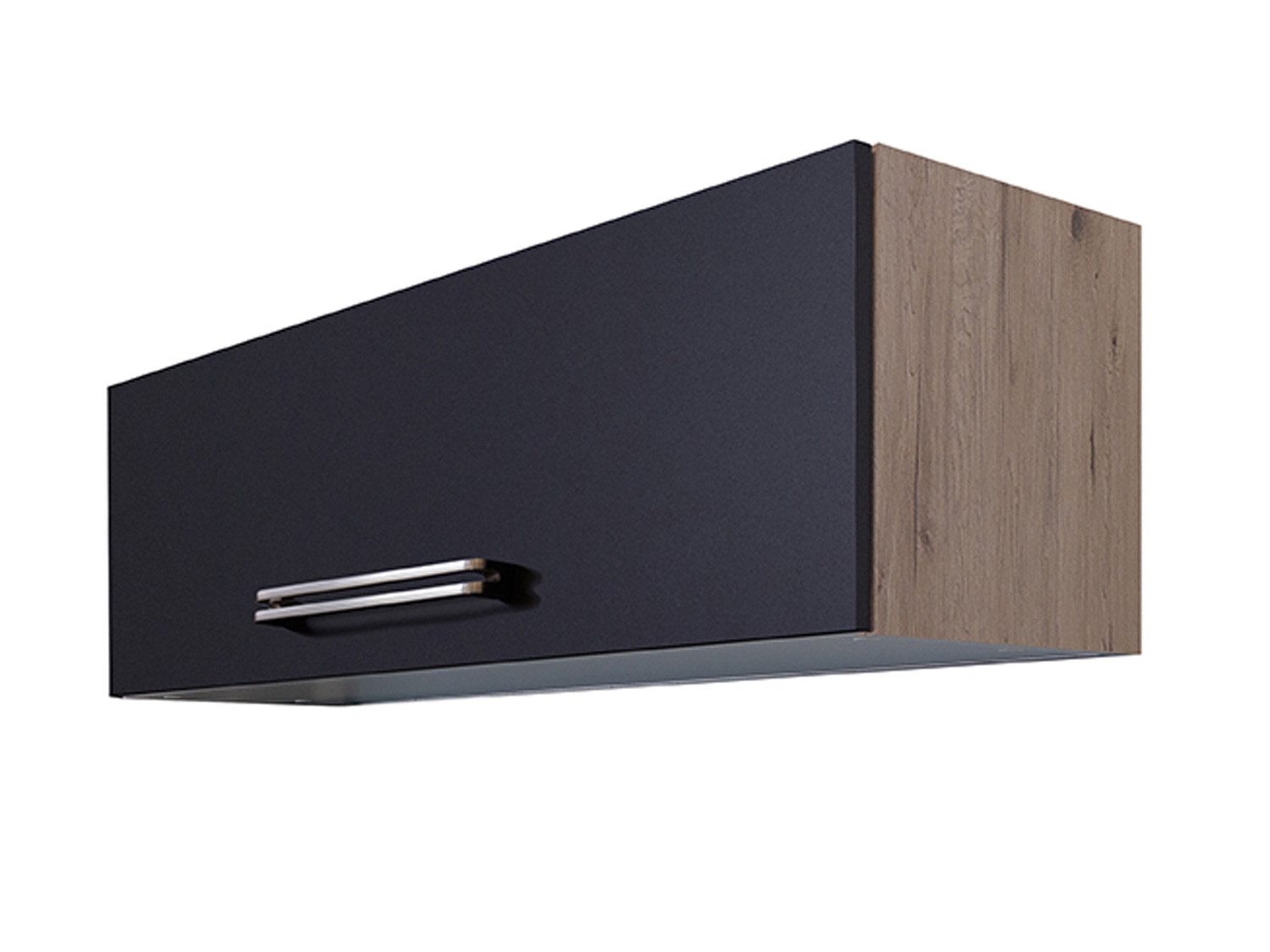 Flex-Well Kurzhängeschrank Kurzhängeschrank Küche - 100 cm breit - Anthrazit San Remo Eiche, mit